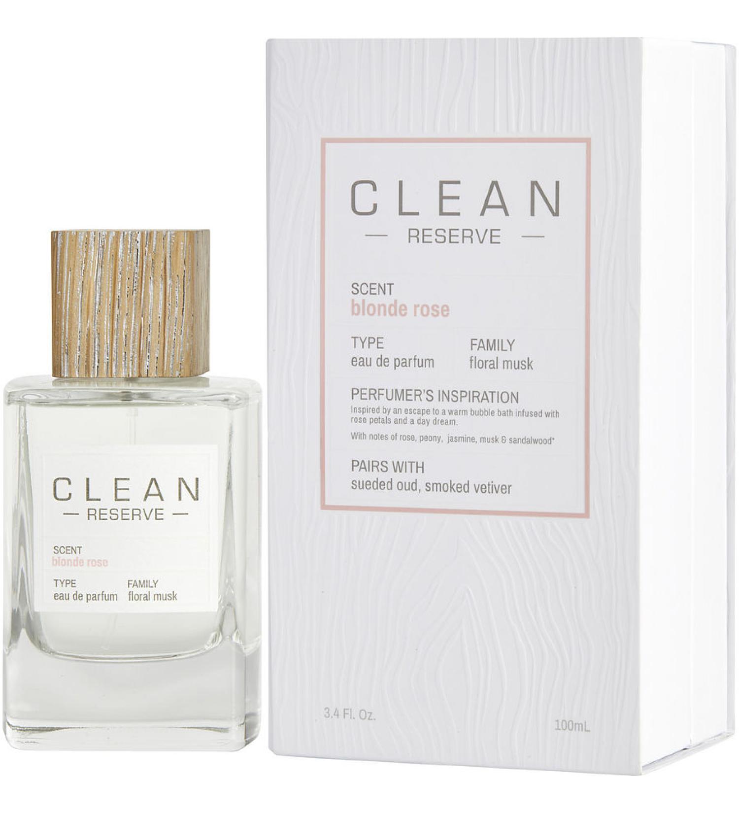 CLEAN RESERVE BLONDE ROSE by Clean - EAU DE PARFUM SPRAY 3.4 OZ - WOMEN