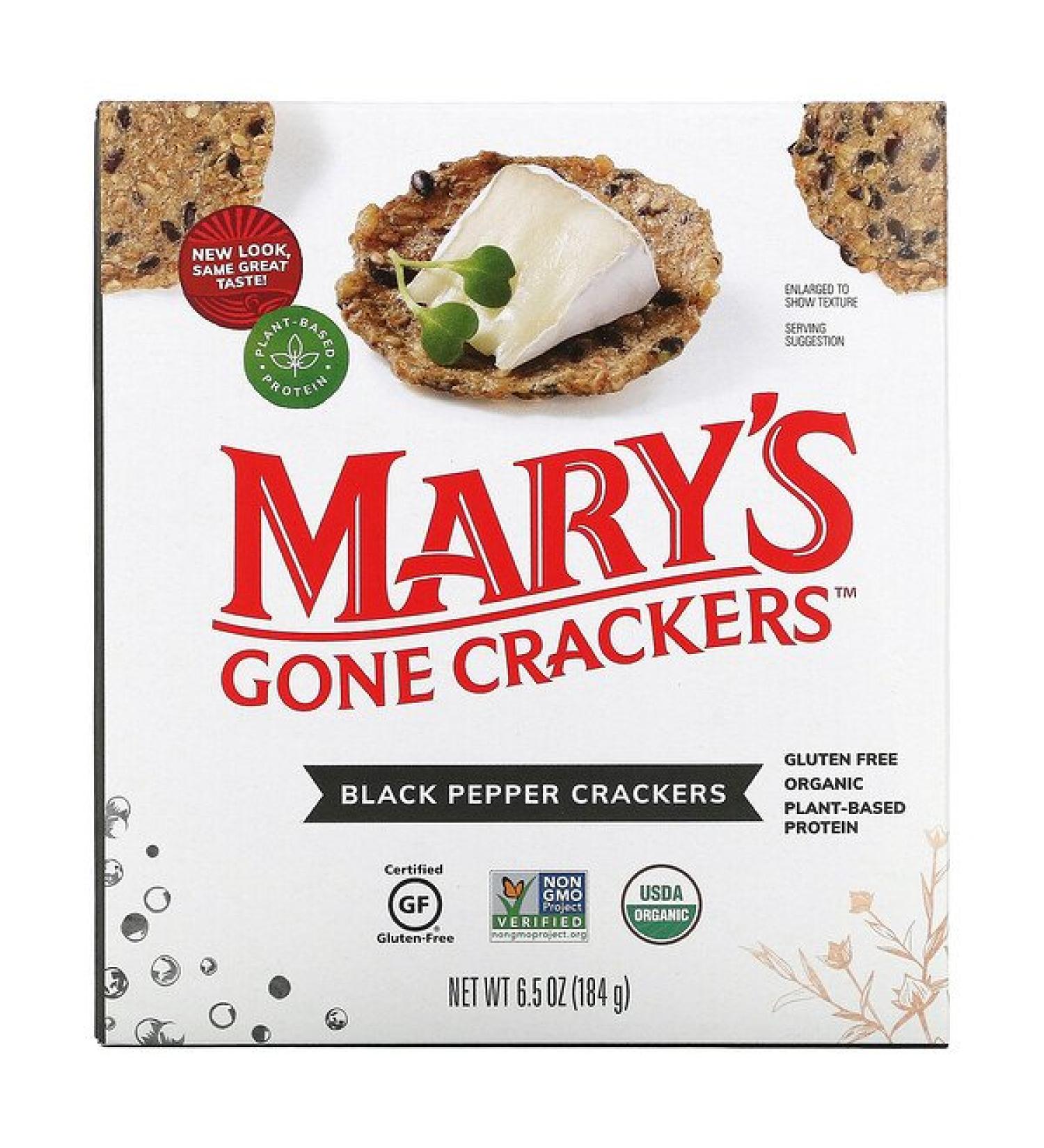 Mary's Gone Crackers Black Pepper Crackers 6.5 oz (184 g)