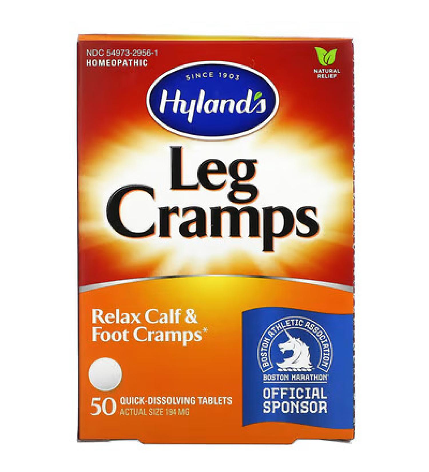 Hyland's Leg Cramps Tablets - Natural Relief for Calf, Leg & Foot Cramps (50 Count) - Buy Online on GoSupps.com