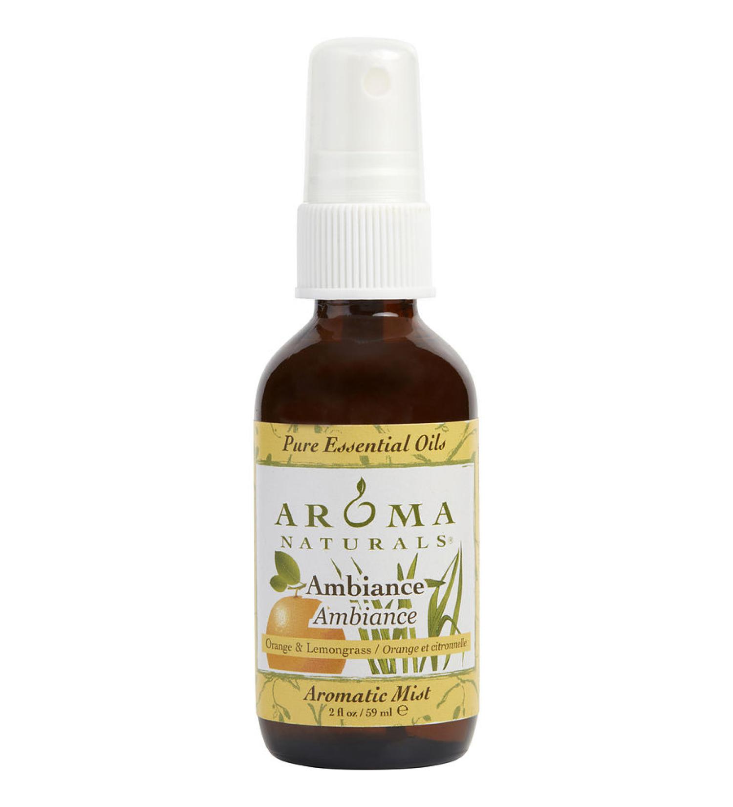 AMBIANCE AROMATHERAPY by Ambiance Aromatherapy - AROMATIC MIST SPRAY 2 OZ. AMBIANCE ORANGE & LEMONGRASS - UNISEX