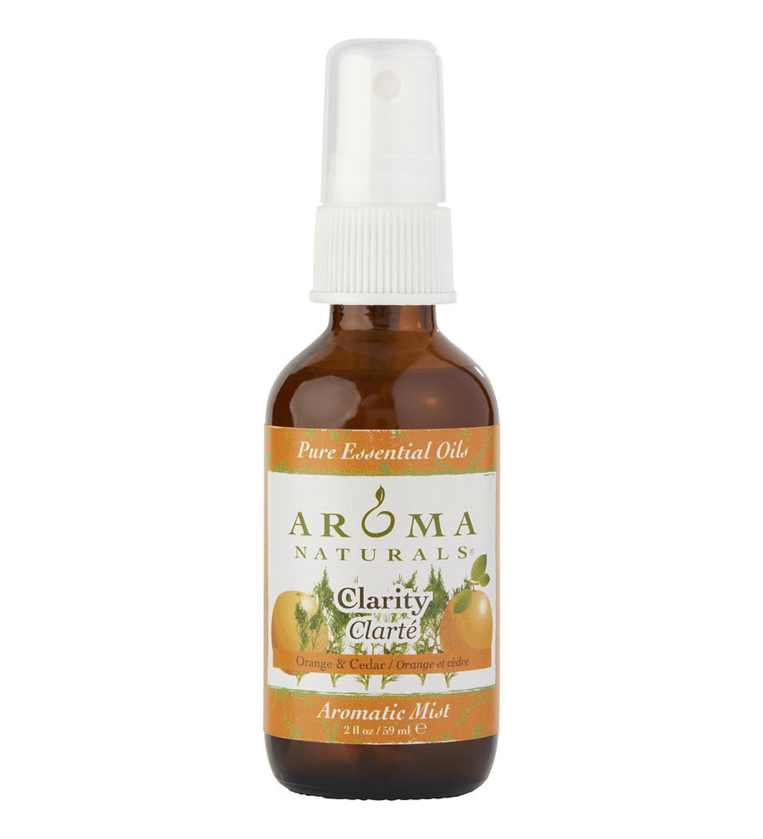 CLARITY AROMATHERAPY by CLARITY AROMATHERAPY - AROMATIC MIST SPRAY 2 OZ. THE ESSENTIAL OIL OF ORANGE AND CEDAR IS REJUVINATING AND REDUCES ANXIETY. - UNISEX