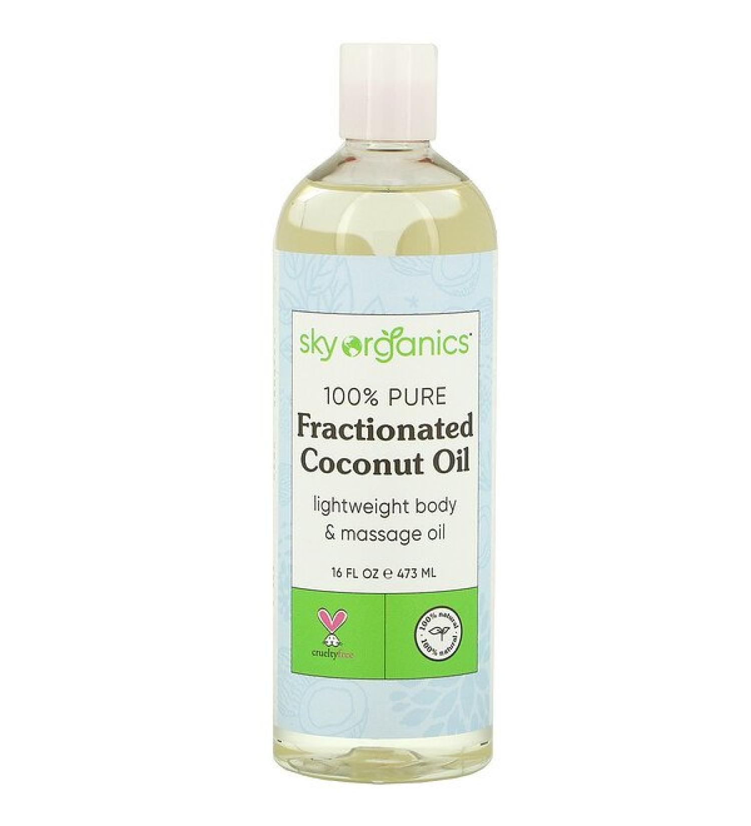 Sky Organics 100% Pure Fractionated Coconut Oil 16 fl oz (473 ml)