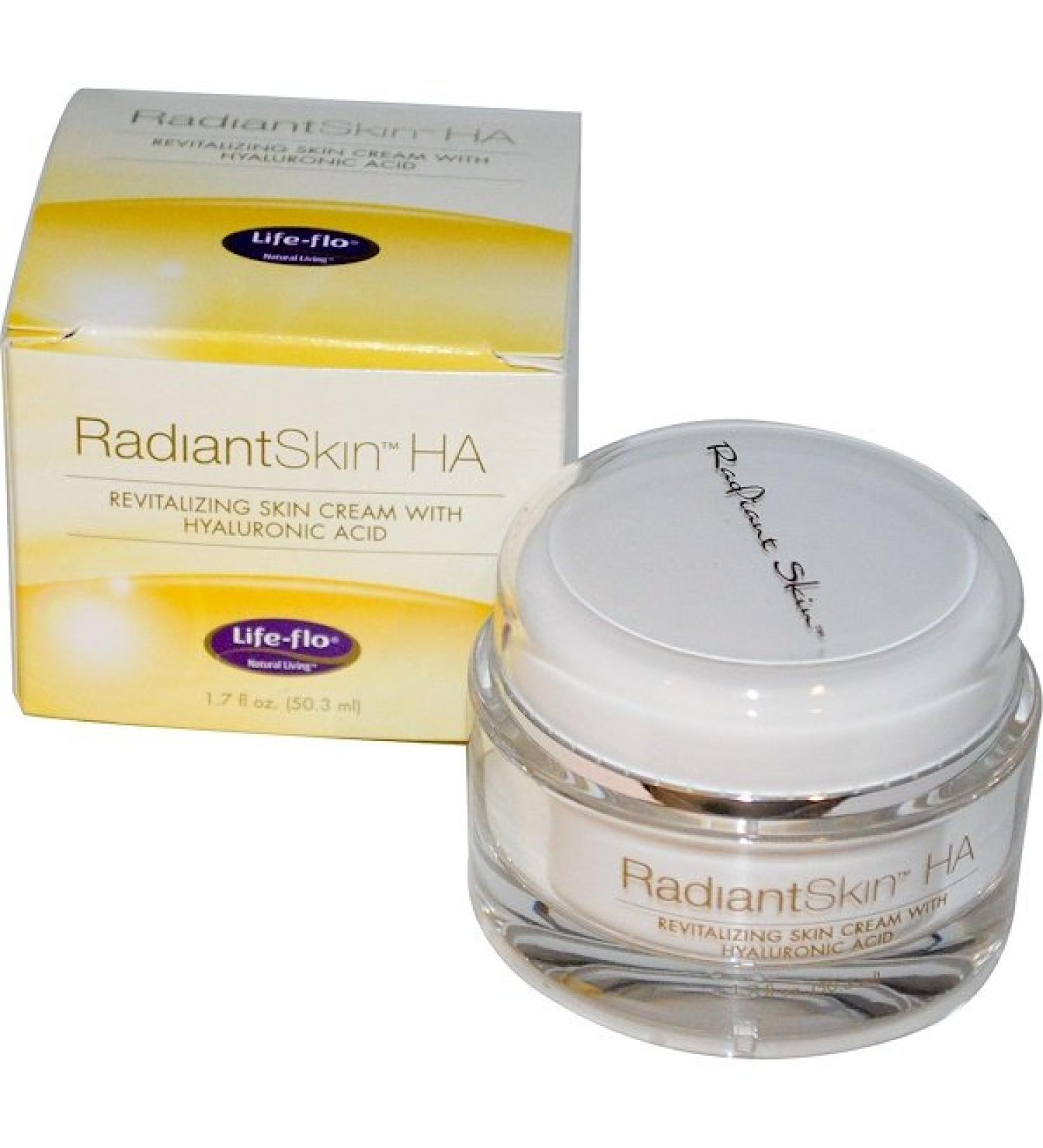 Life-flo Radiant Skin HA Revitalizing Skin Cream with Hyaluronic Acid 1.7 fl oz (50.3 ml)