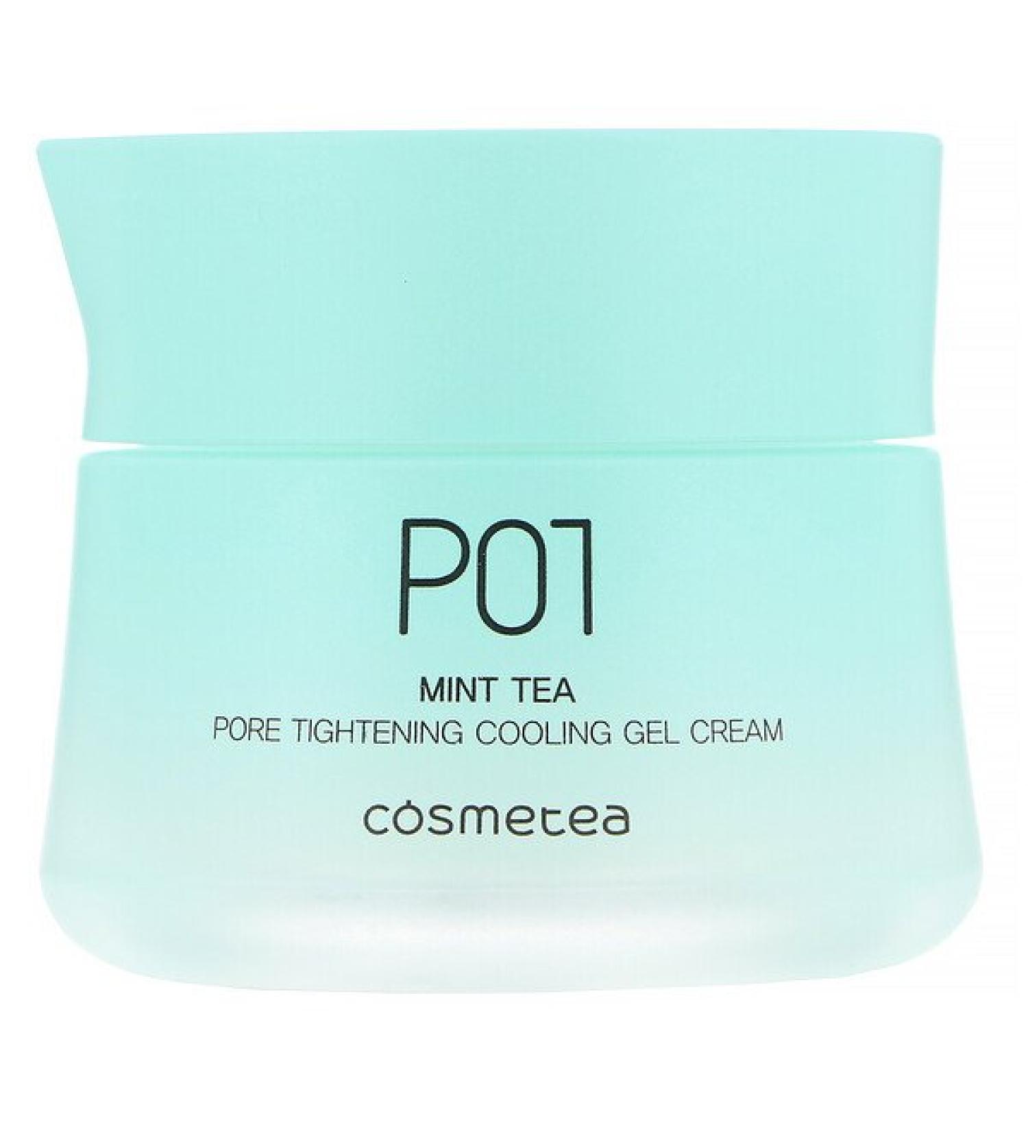 Cosmetea Mint Tea Pore Tightening Cooling Gel Cream 1.76 oz (50 g)