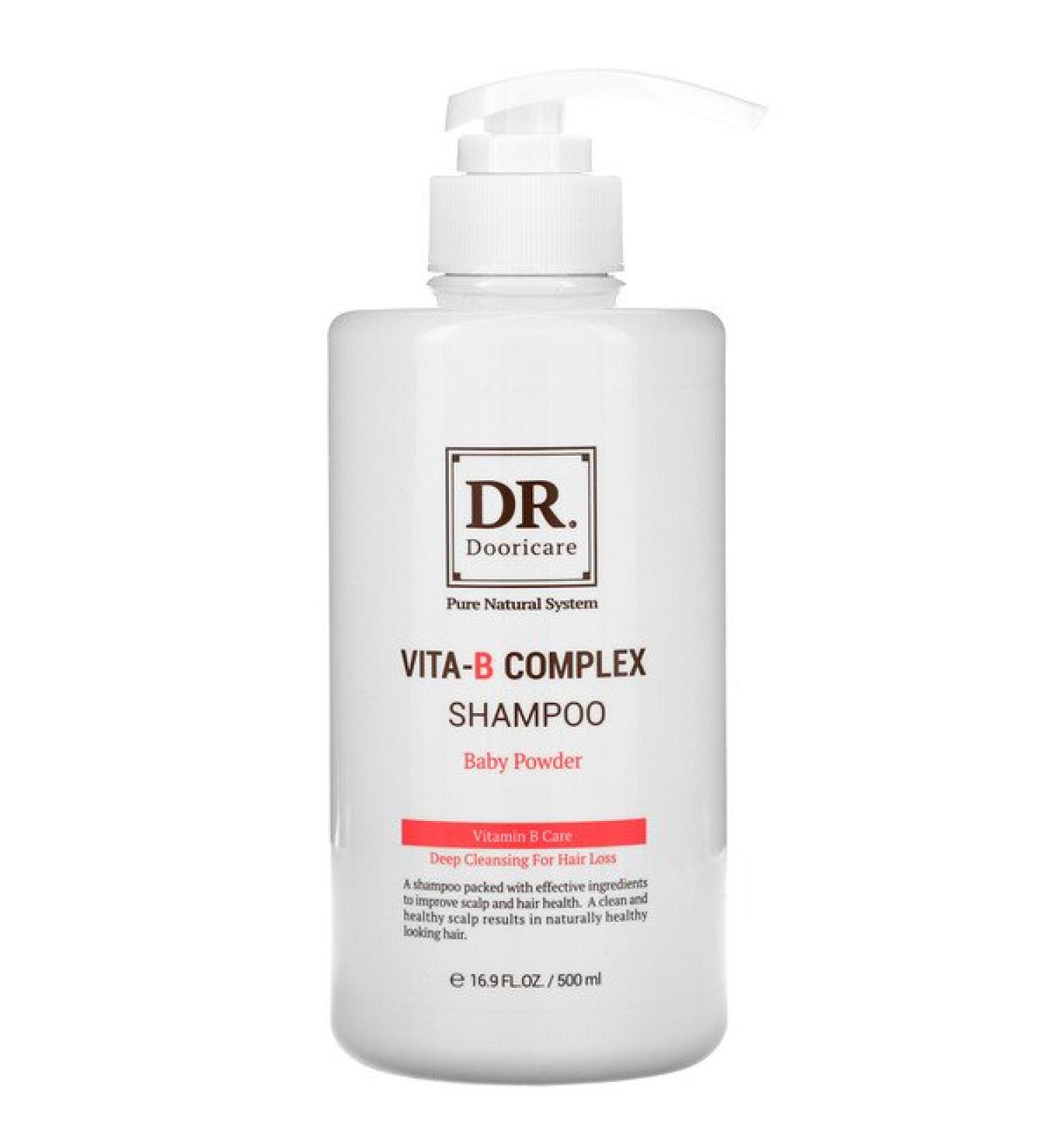 Doori Cosmetics Vita-B Complex Shampoo Baby Powder 16.9 fl oz (500 ml)