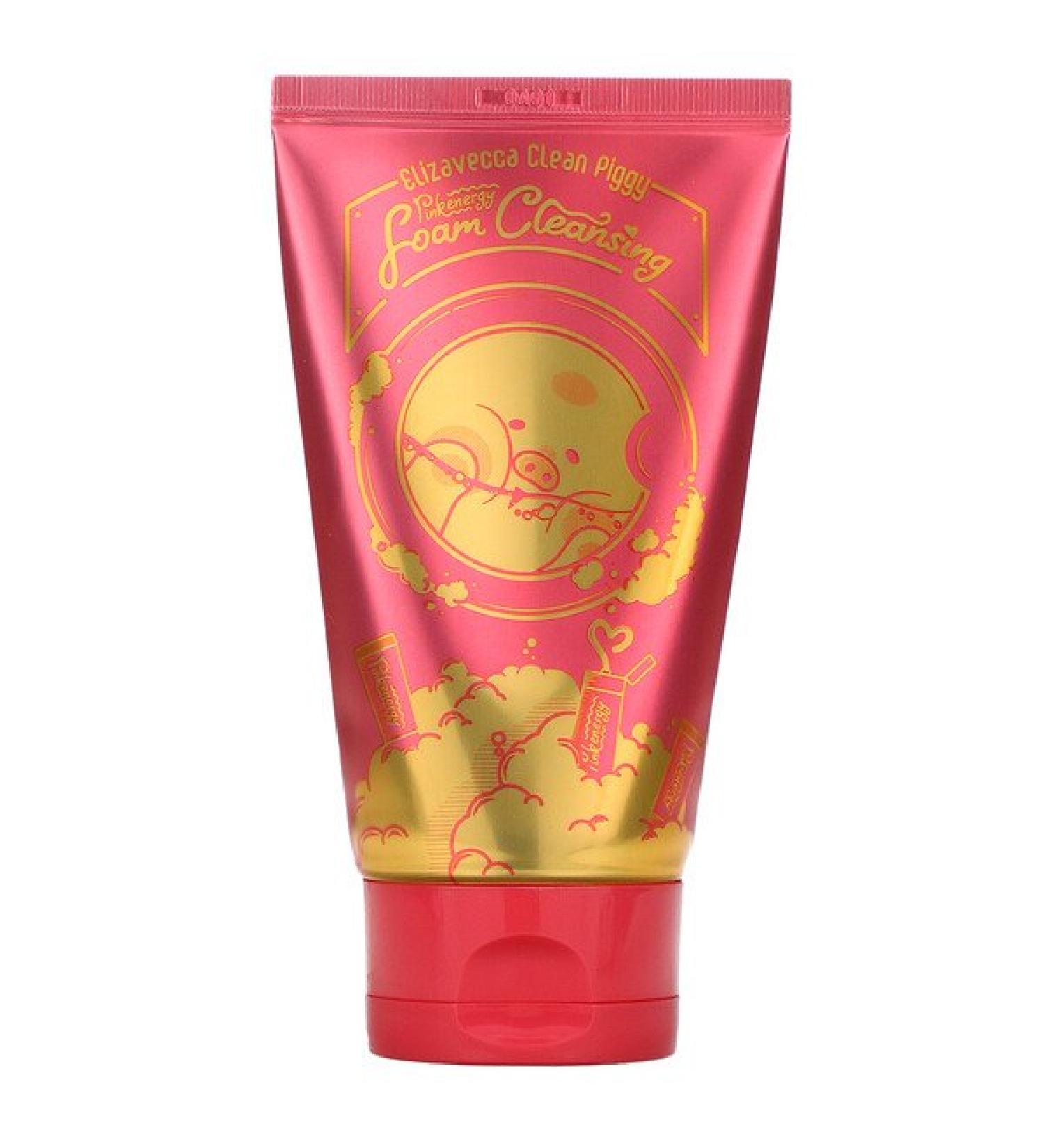 Elizavecca Clean Piggy Pink Energy Foam Cleansing 4.06 fl oz  (120 ml)