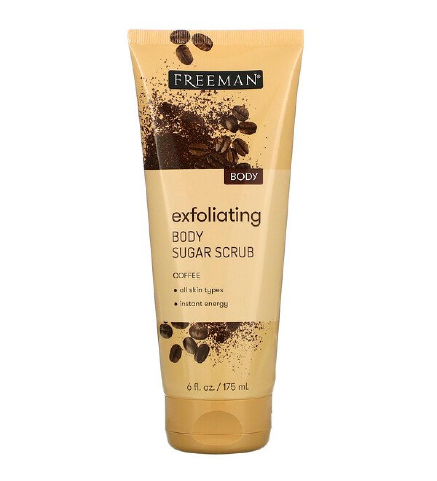 Freeman Beauty Exfoliating Body Sugar Scrub Coffee 6 fl oz (175 ml)