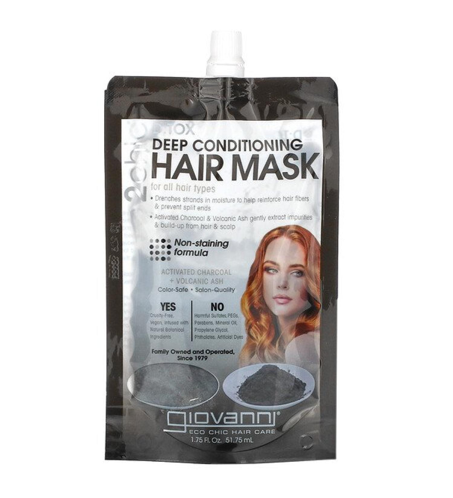 Giovanni 2chic Detox Deep Conditioning Hair Mask 1 Packet 1.75 fl oz (51.75 ml)