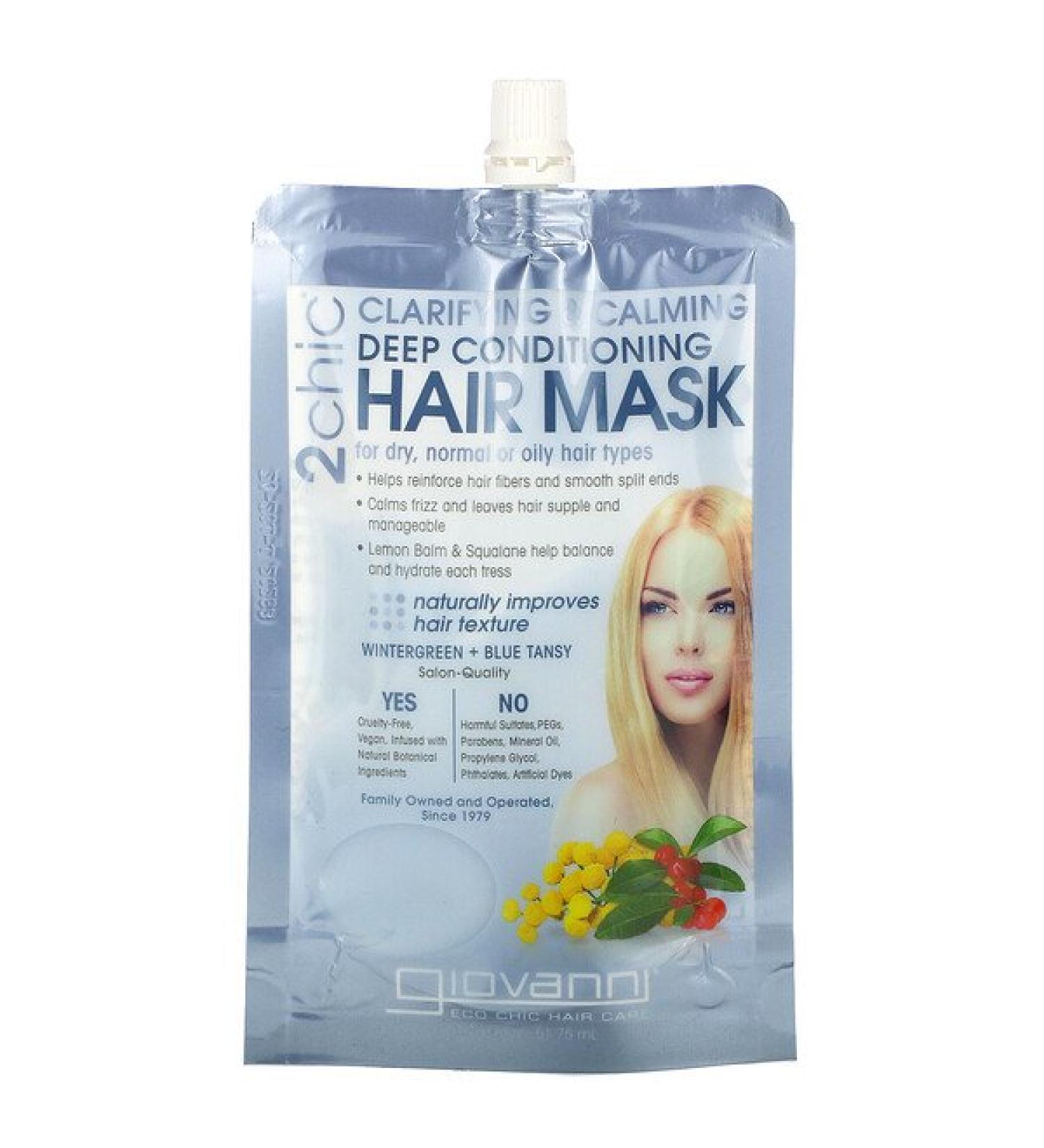 Giovanni 2chic Clarifying & Calming Deep Conditioning Hair Mask 1 Packet 1.75 fl oz (51.75 ml)