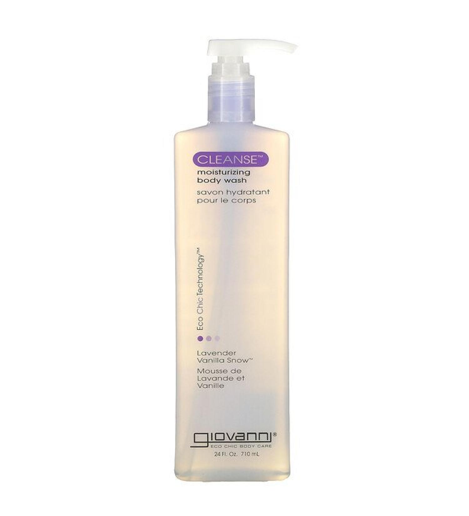 Giovanni Cleanse Moisturizing Body Wash Lavender Vanilla Snow 24 fl oz (710 ml)