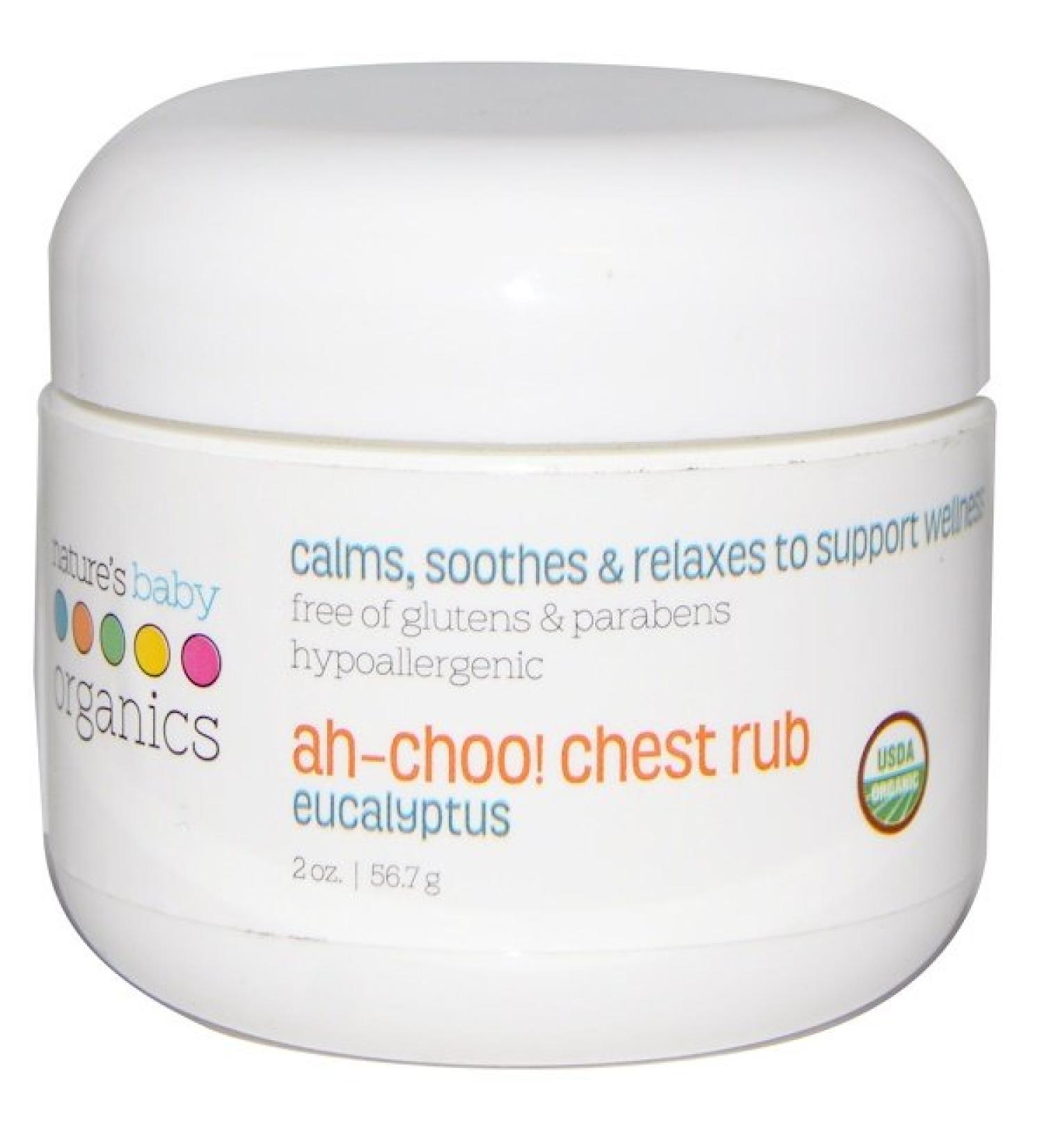 Nature's Baby Organics Ah-Choo! Chest Rub Eucalyptus 2 oz (56.7 g)