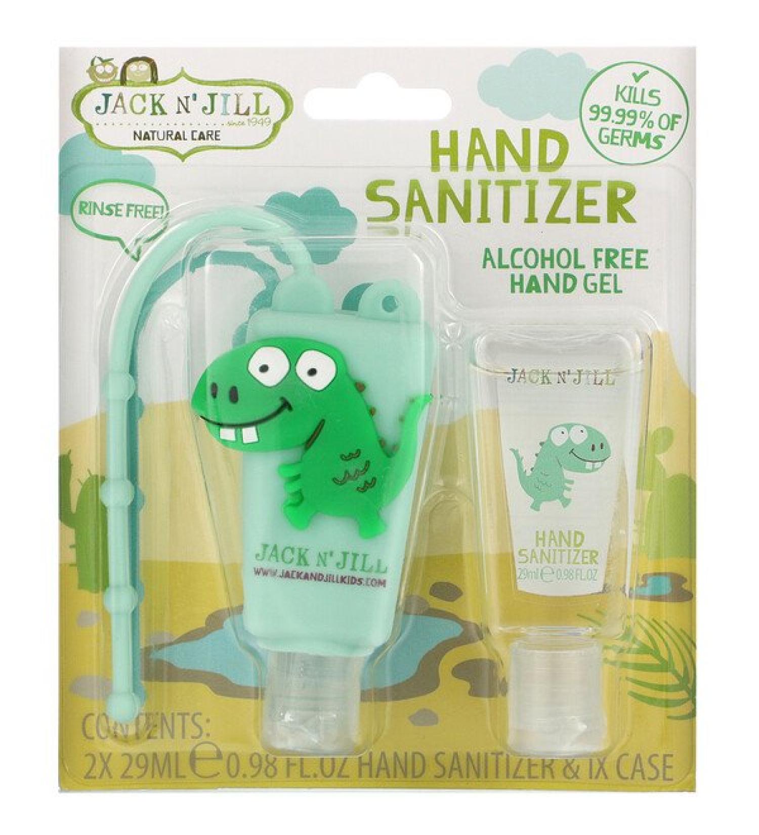 Jack n' Jill Hand Sanitizer Dino 2 Pack 0.98 fl oz (29 ml) Each and 1 Case