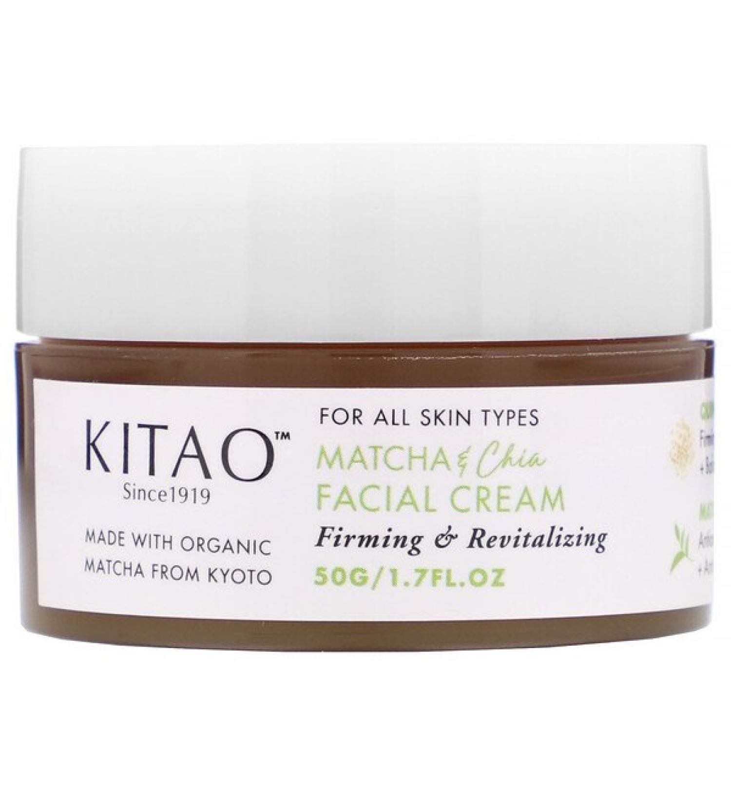 Kitao Matcha & Chia Facial Cream 1.7 fl oz (50 g)