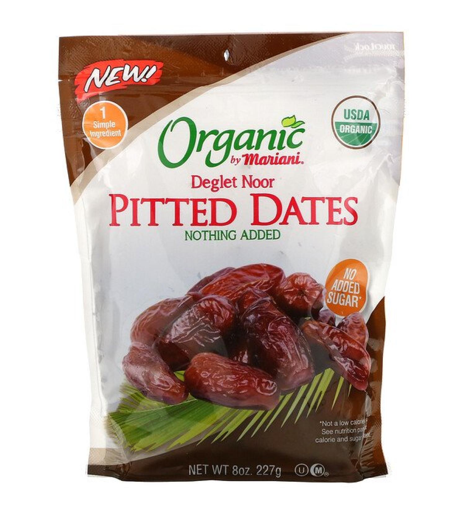 Mariani Dried Fruit Organic Deglet Noor Pitted Dates 8 oz ( 227 g)