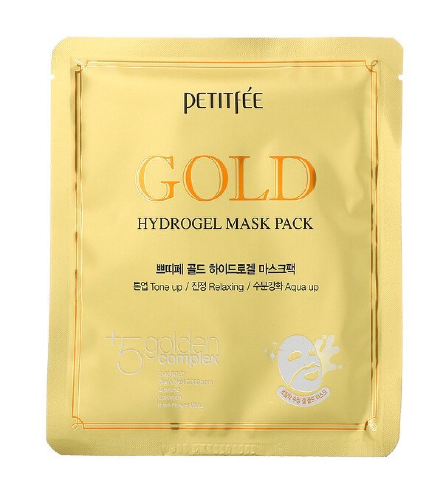 Petitfee Gold Hydrogel Beauty Mask Pack 5 Sheets