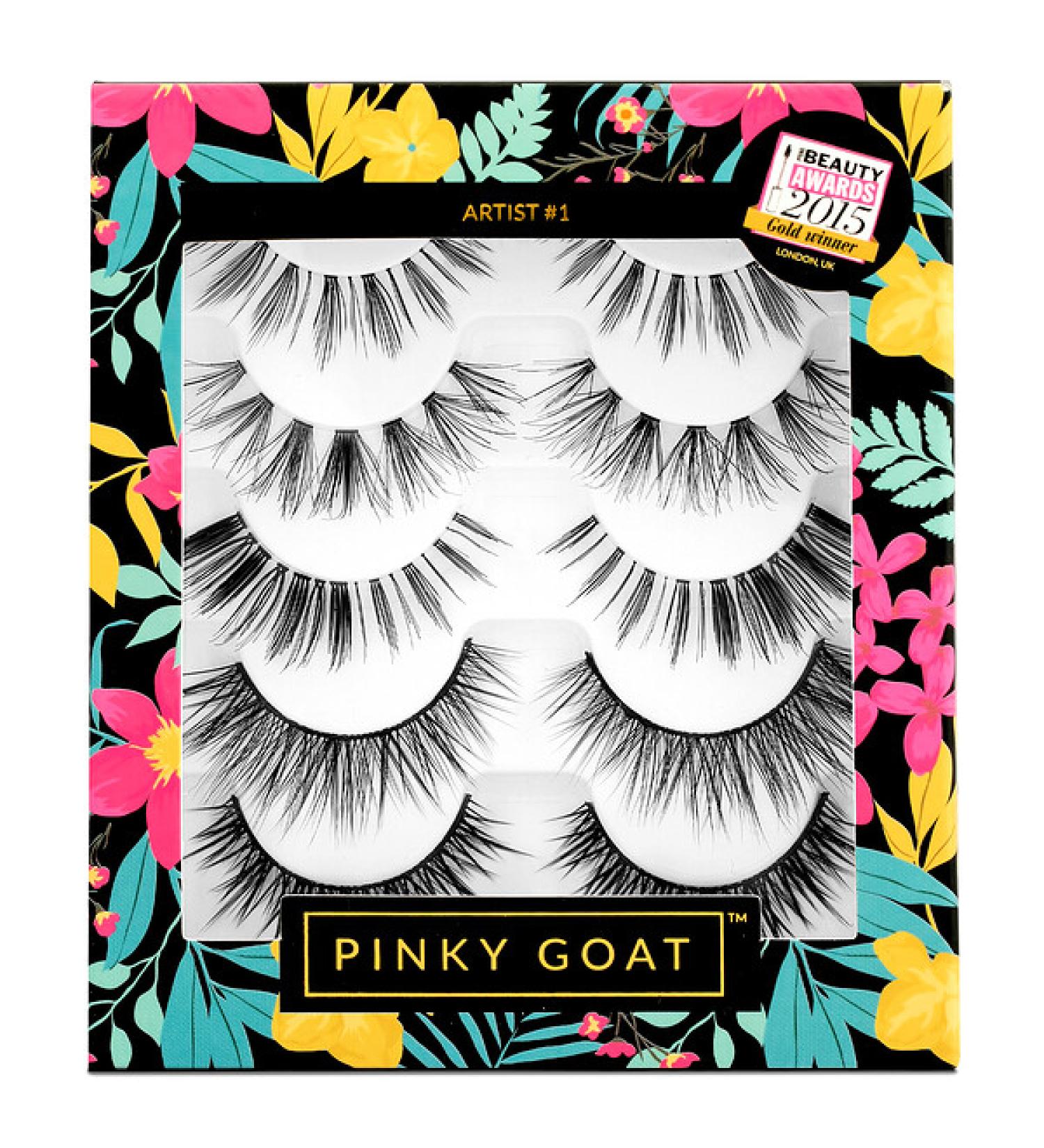Pinky Goat Artist #1 Silk False Eyelashes 5 Pack