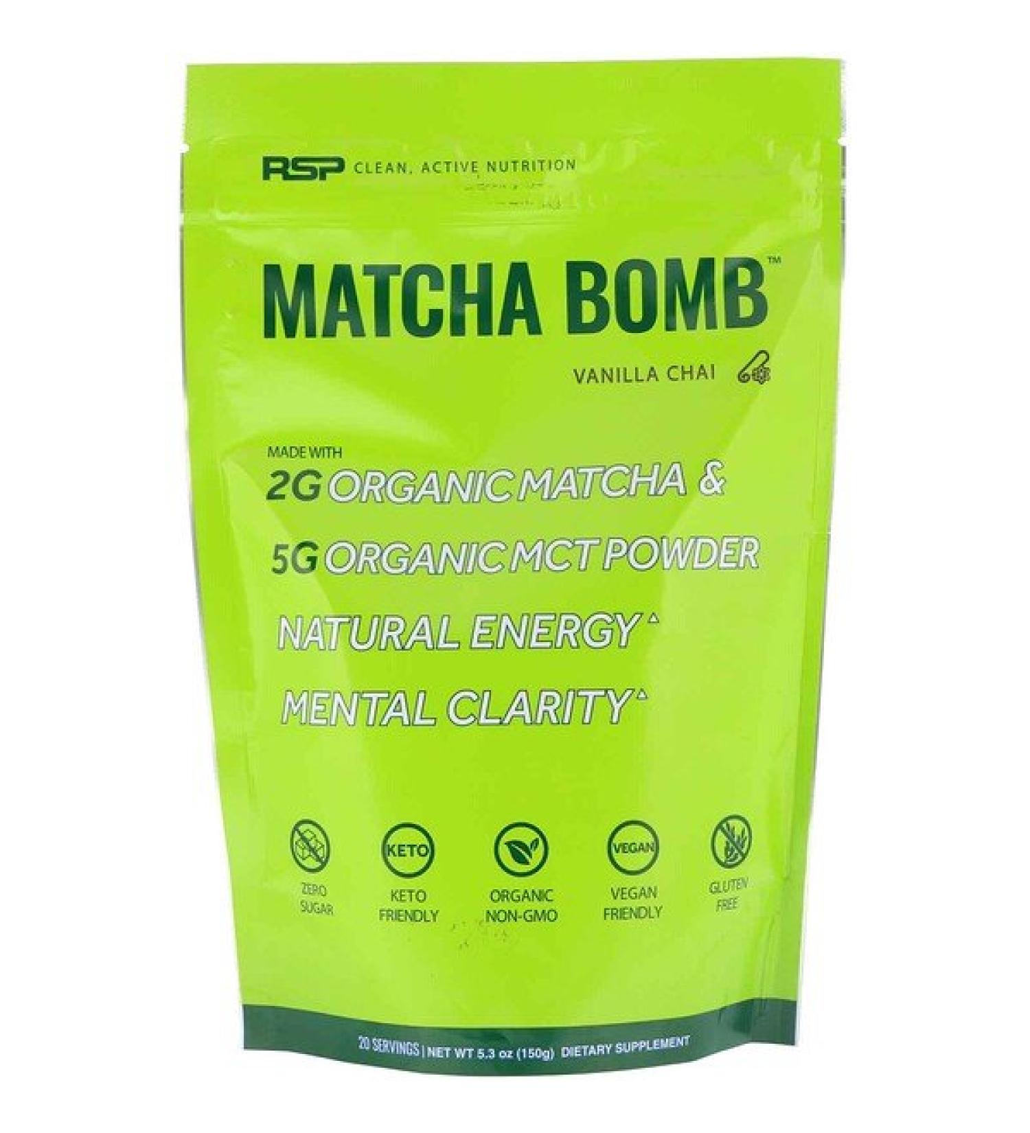 RSP Nutrition Matcha Bomb Vanilla Chai 5.3 oz (150 g)