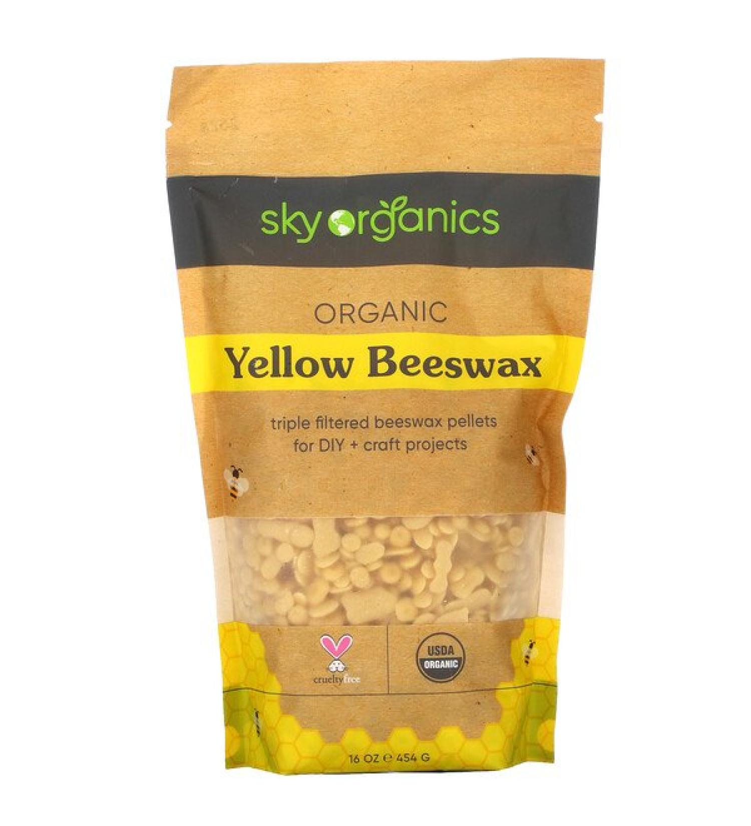 Sky Organics Organic Yellow Beeswax 16 oz (454 g)