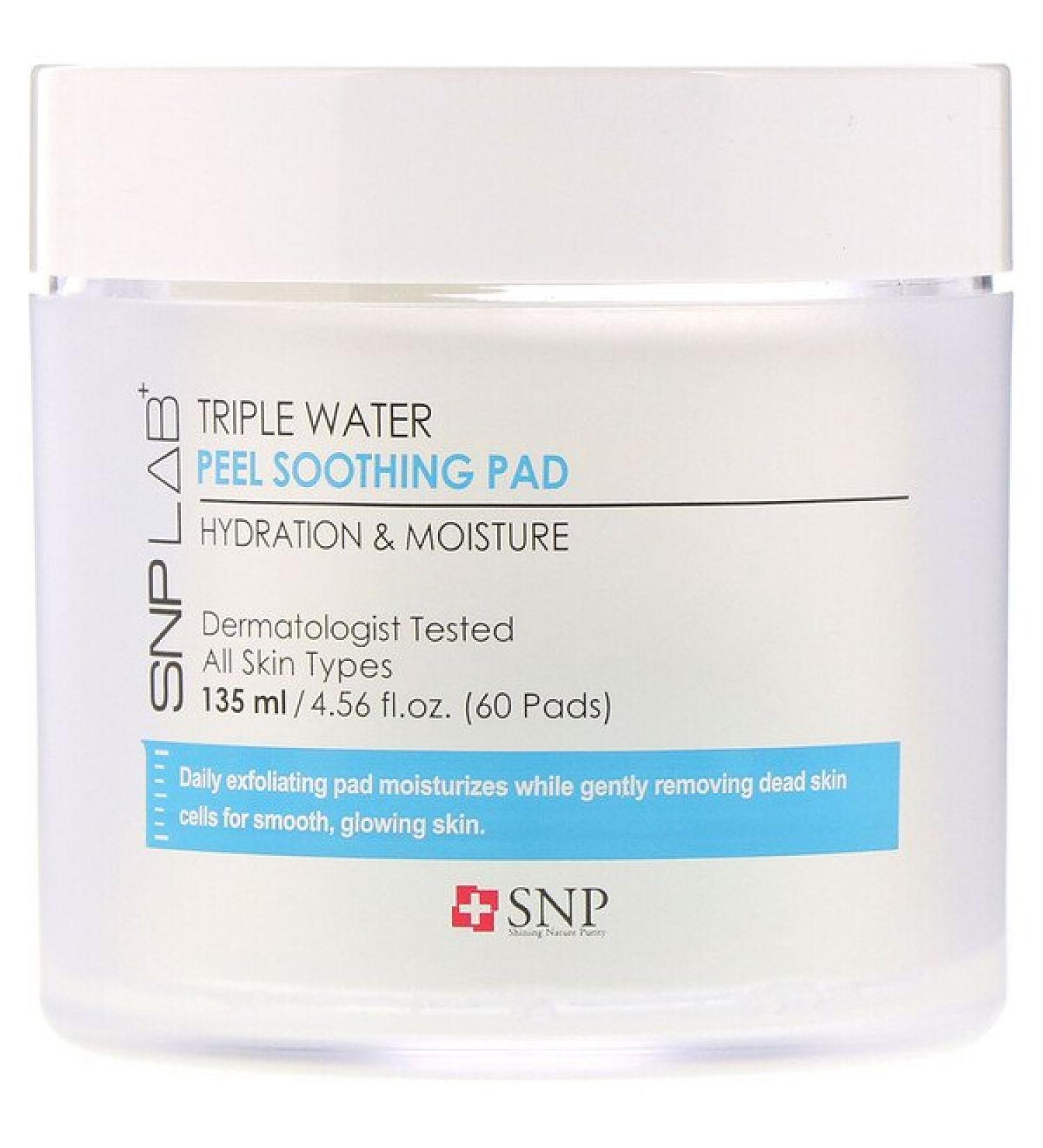 SNP LAB+ Triple Water Peel Soothing Pad 60 Pads
