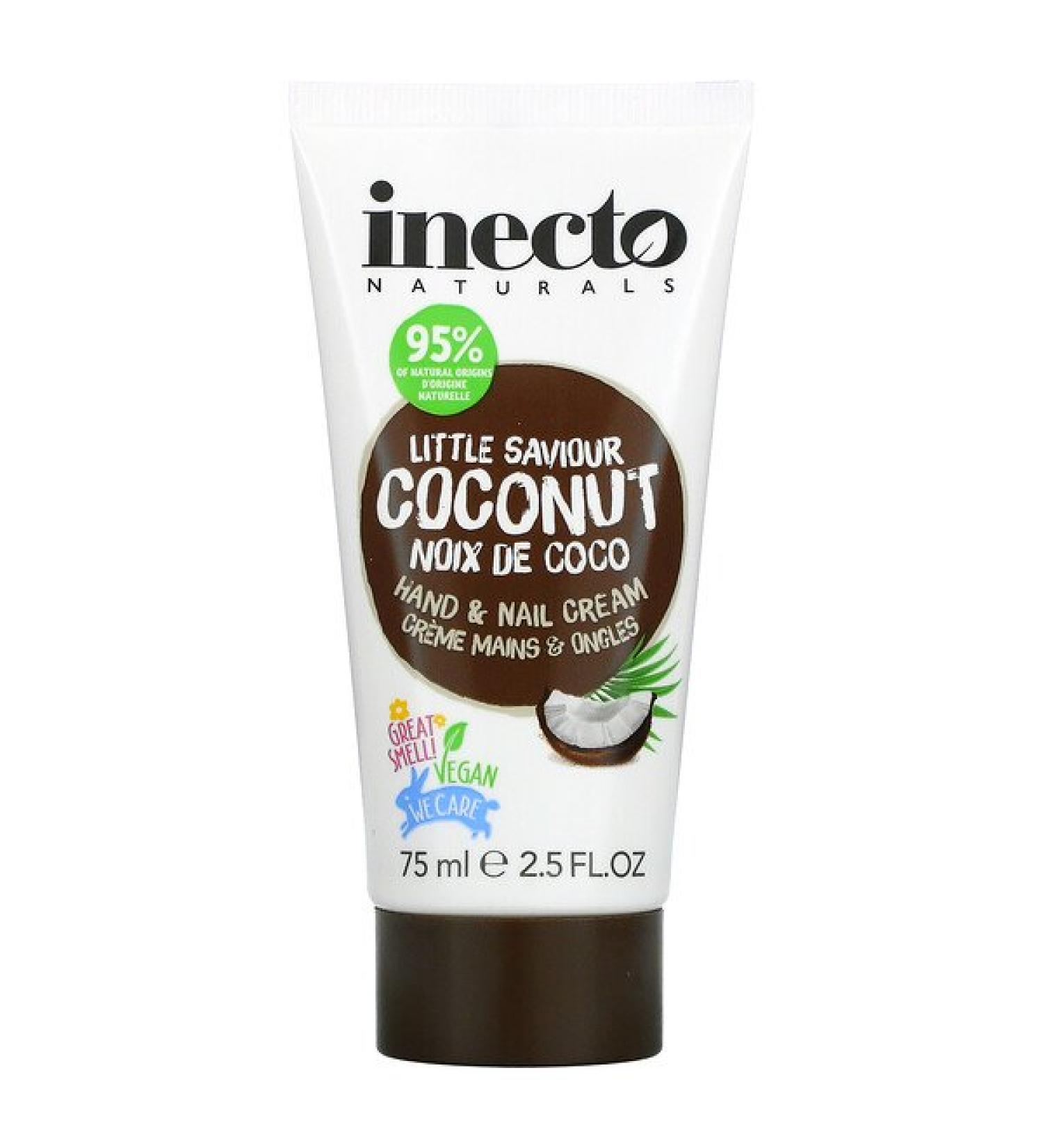 Inecto Coconut Hand & Nail Cream 2.5 fl oz (75 ml)