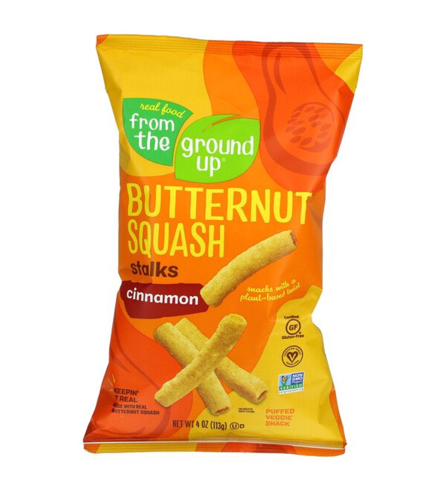 From The Ground Up Butternut Squash Stalks Cinnamon 4 oz (113 g)