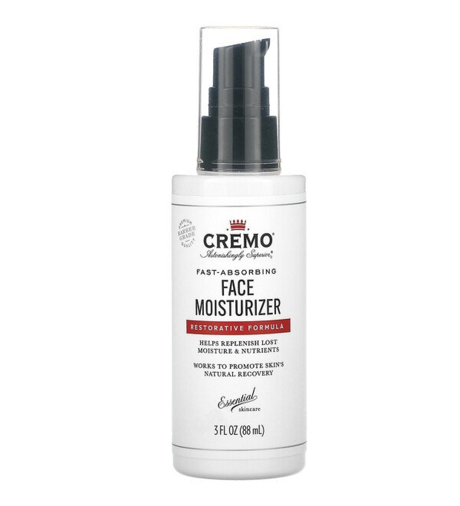 Cremo Face Moisturizer Restorative Formula 3 fl oz (88 ml)
