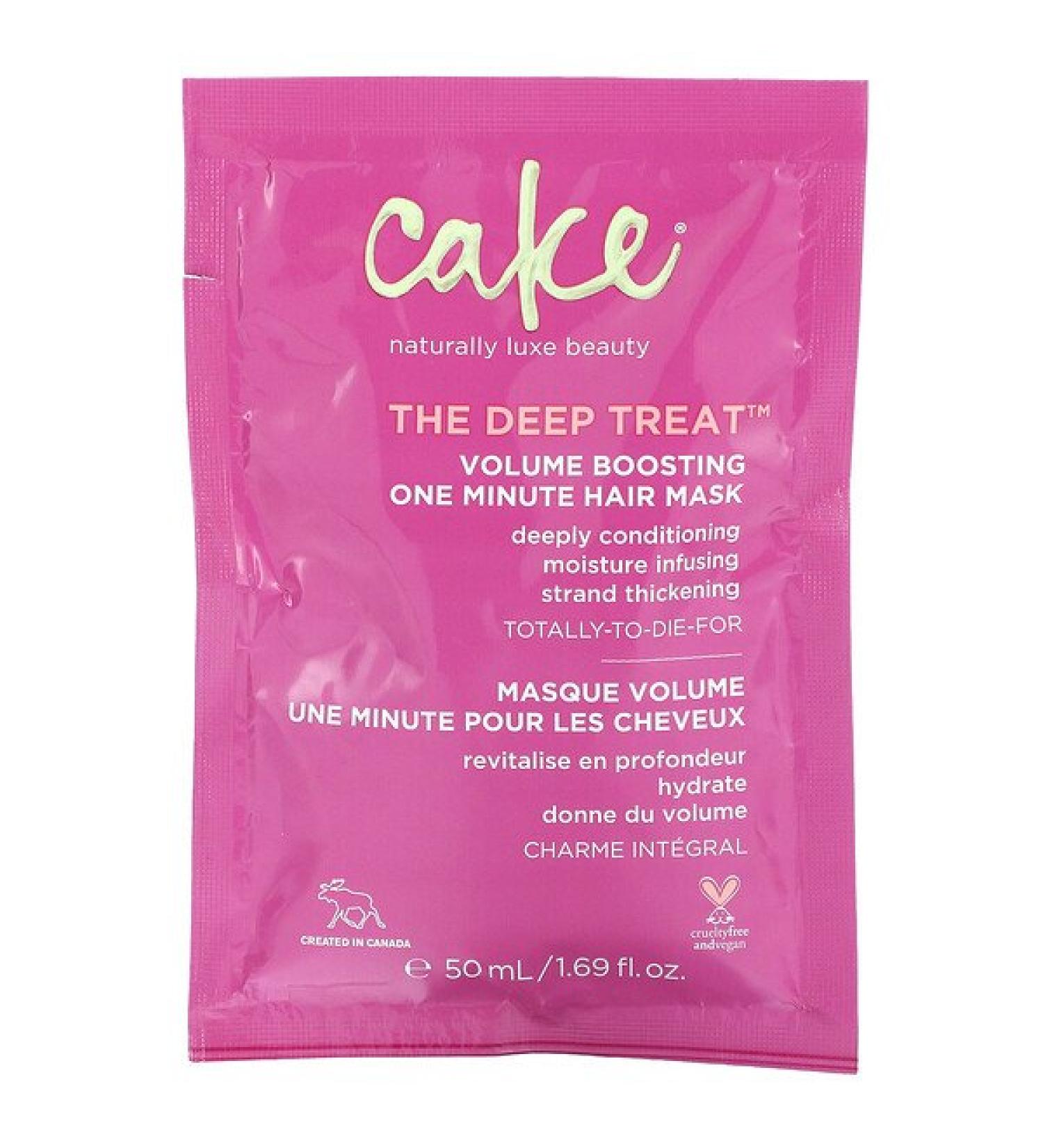 Cake Beauty The Deep Treat Volume Boosting One Minute Hair Mask 1.69 fl oz (50 ml)