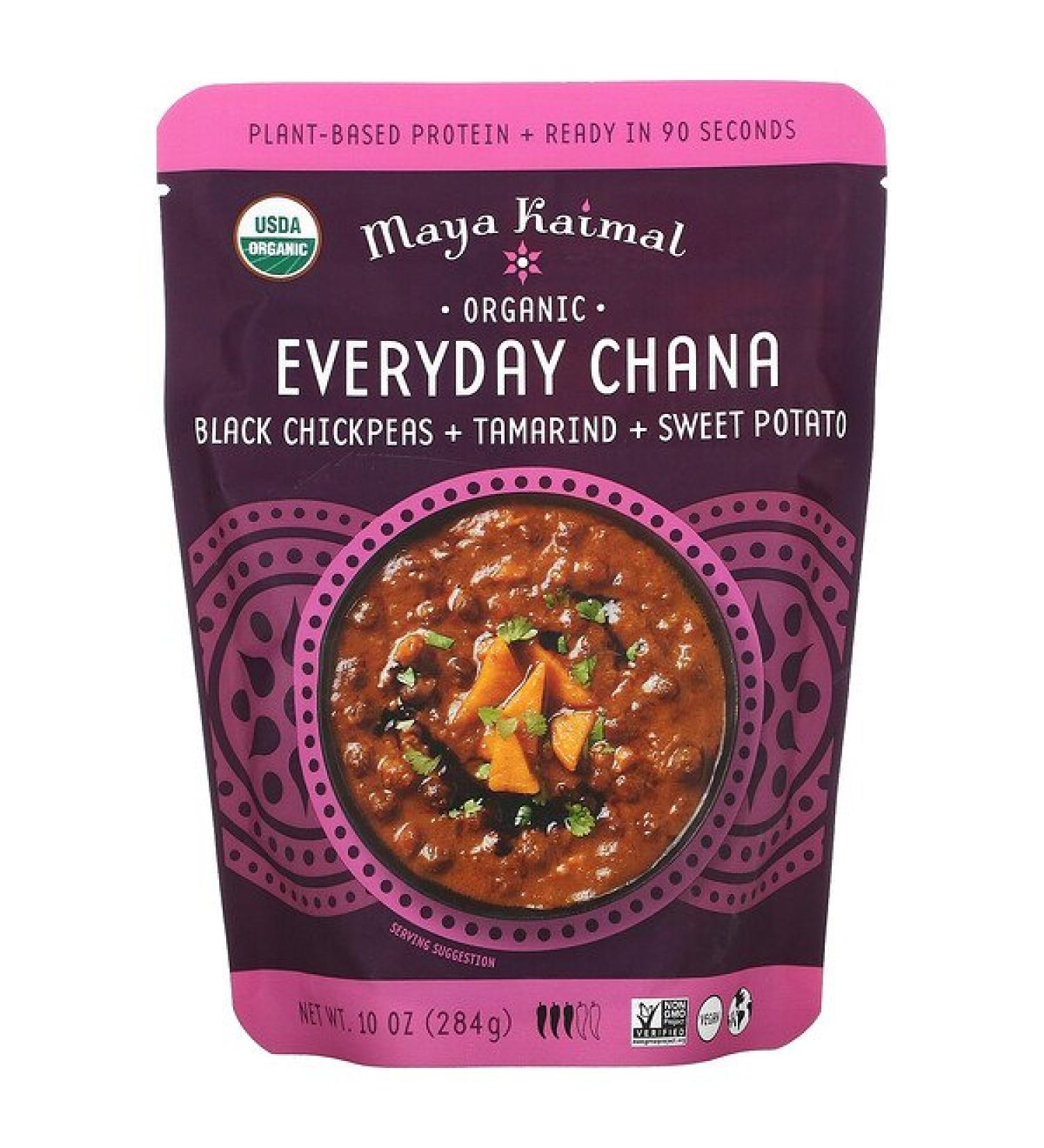 Maya Kaimal Organic Everyday Chana Black Chickpeas Tamarind Sweet Potato 10 oz (284 g)
