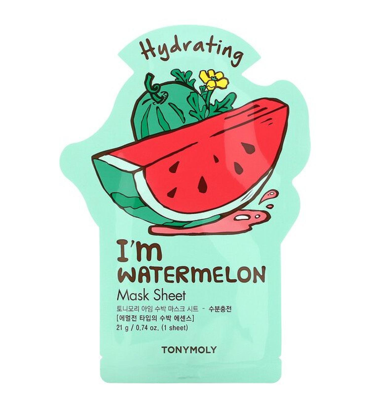Tony Moly I'm Watermelon Hydrating Beauty Mask Sheet 1 Sheet 0.74 oz (21 g)