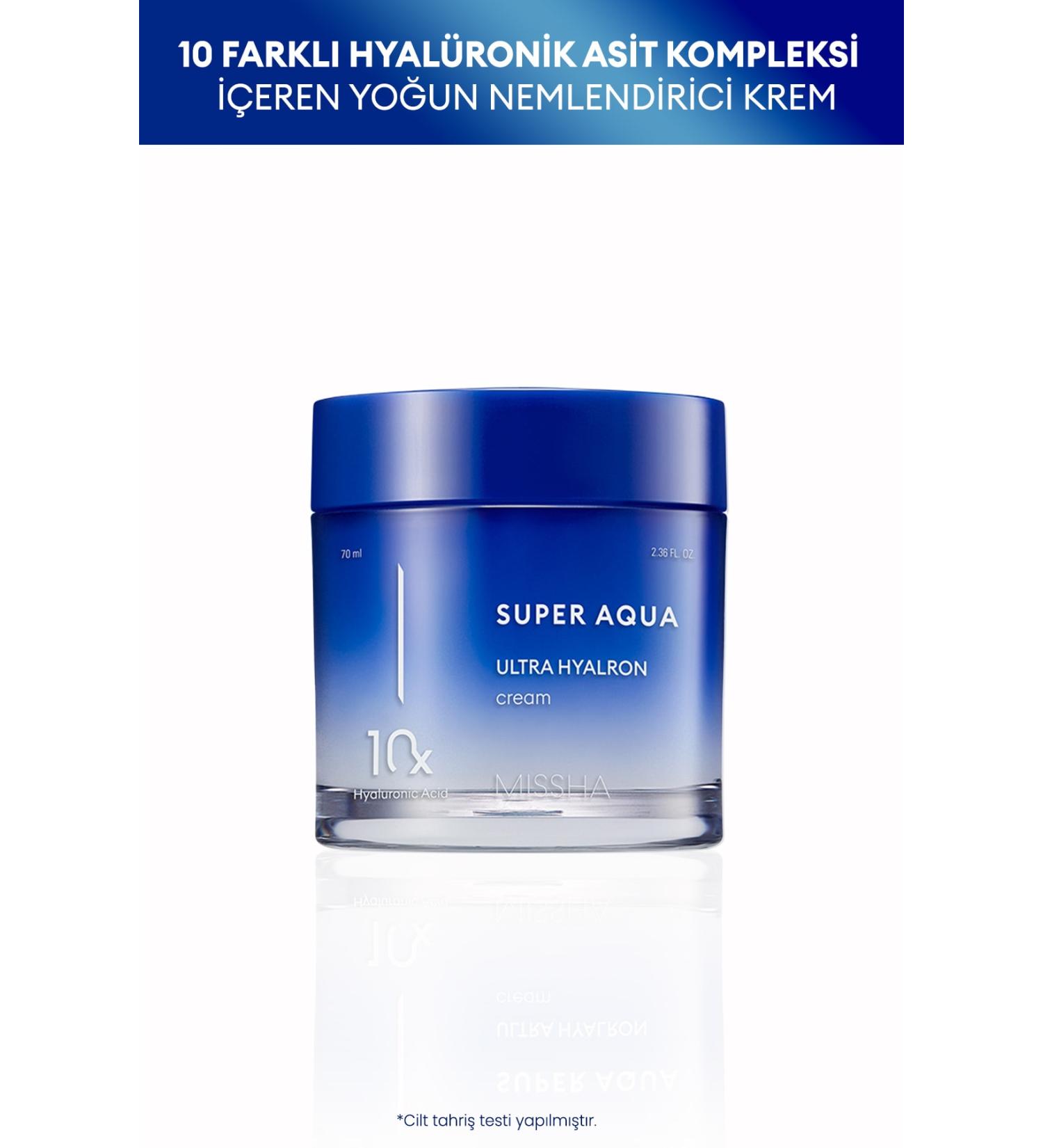 Missha 10 Different Hyaluronic Acid Intensive Moisturizing Cream Super Aqua Ultra Hyalron Cream - Buy Online on GoSupps.com