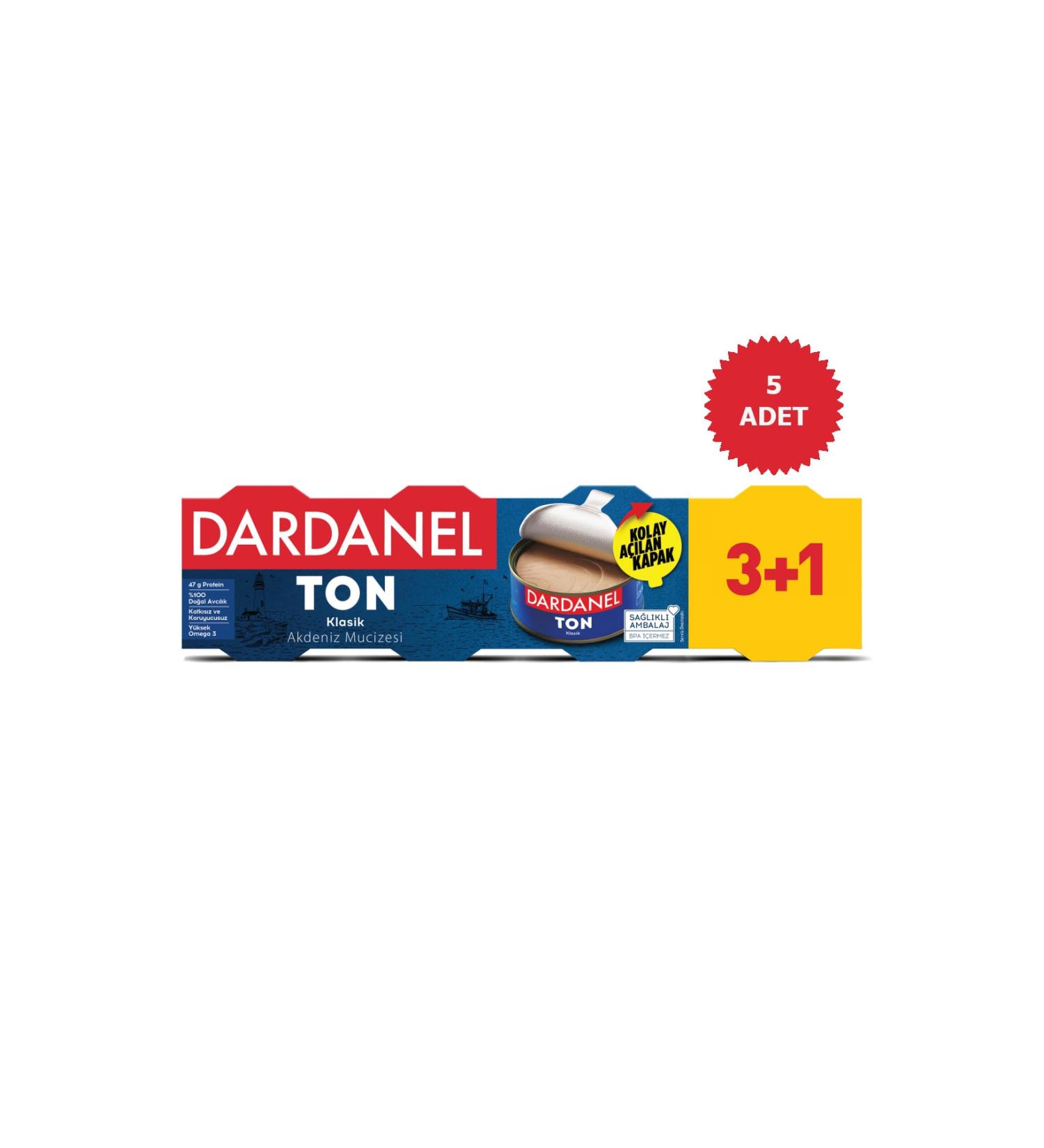 Dardanel Sunflower Oil Tuna 4x75g(3+1) 5 Pieces
