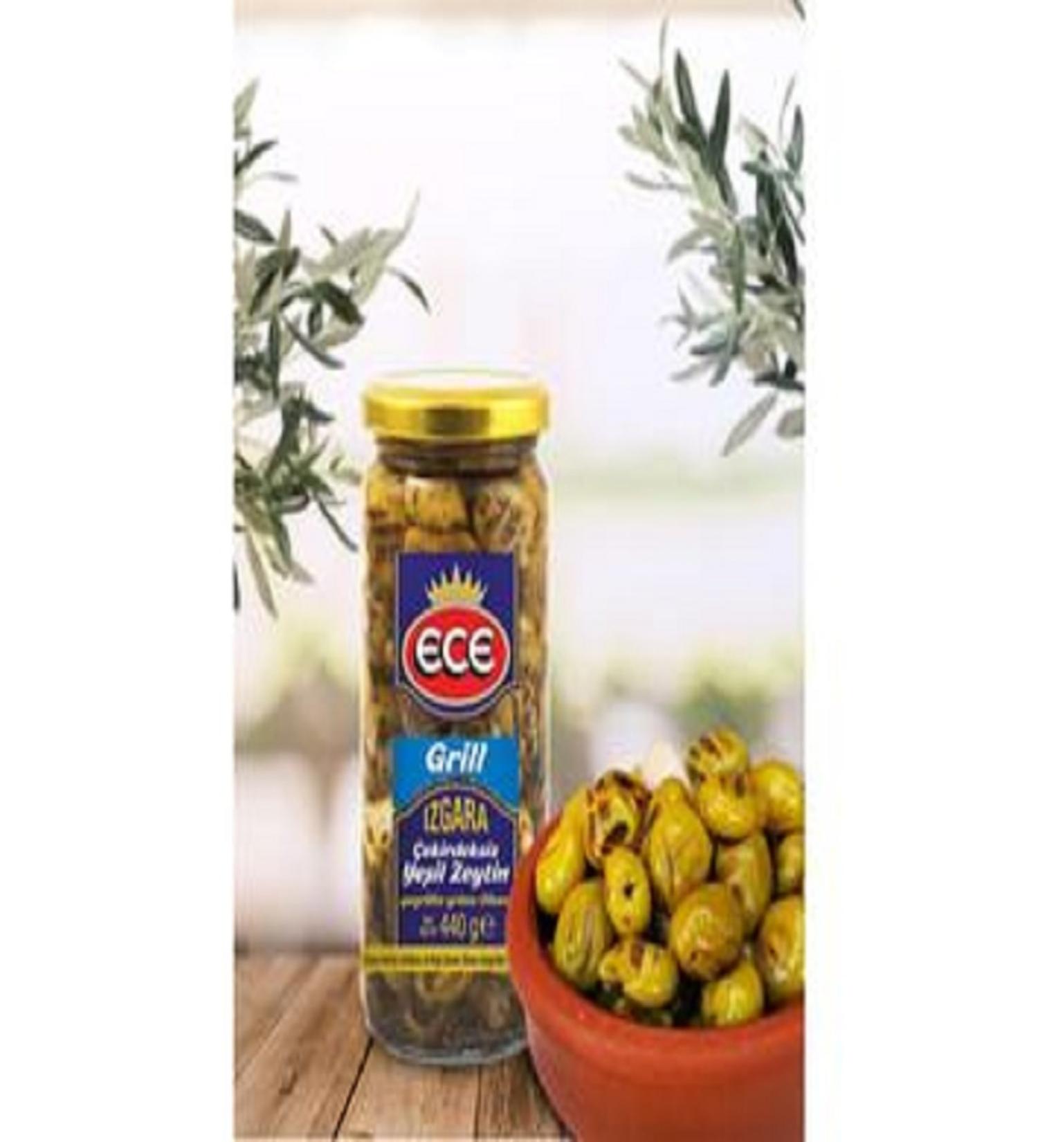 Ece Olive Green Grilled Without Cloves 440 gr