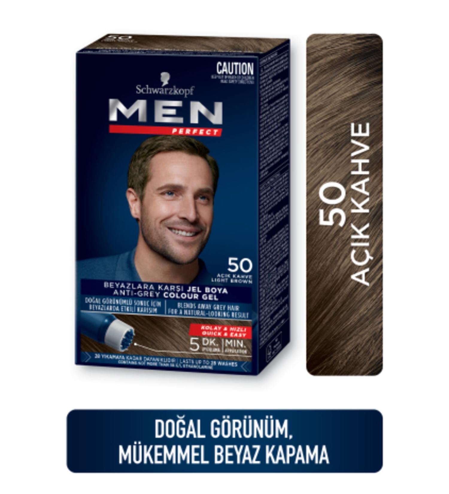 Men Perfect Perfect Men No:50 Light Brown Hair Dye - Buy Online on GoSupps.com