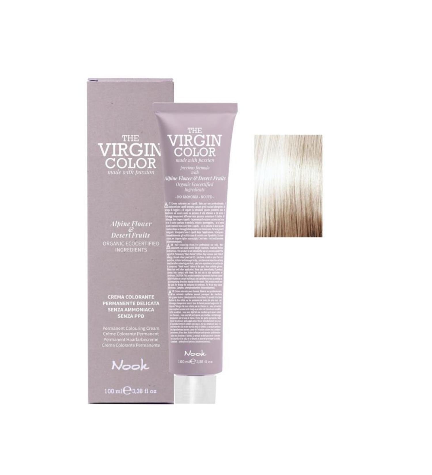 Nook The Virgin Color Ammonia Free Hair Dye 11.13 Extra Platinum Yellow Beige 100 ml