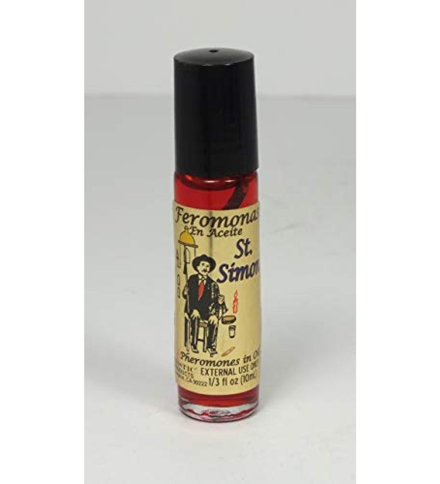 12 PIECES BRYBRADAN ST. SIMON/SAN SIMON PHEROMONE OIL 1/3 OZ 10ML ROLL ON BOTTLE ST. SIMON 12