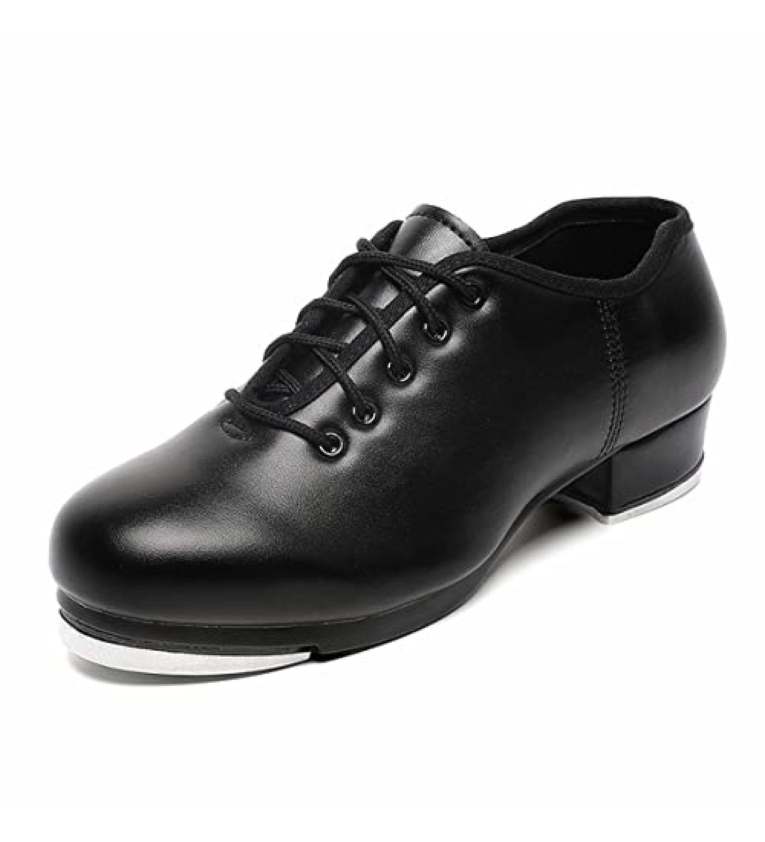 Child Black Tap Shoes for Girls and Boys - Lace Up Dance Shoes (Toddler/Big Kid) - Size 4 - Buy Online on GoSupps.com