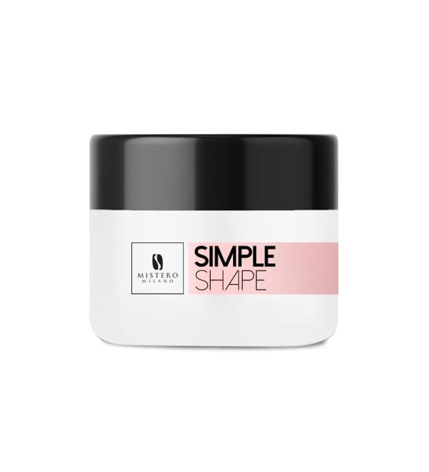 SIMPLE SHAPE Cover natural Nail cover gel Mistero Milano UV/LED natural beige-pink color camouflaging shortcomings for nail extensions thick leveling consistency 50 g - Buy Online on GoSupps.com