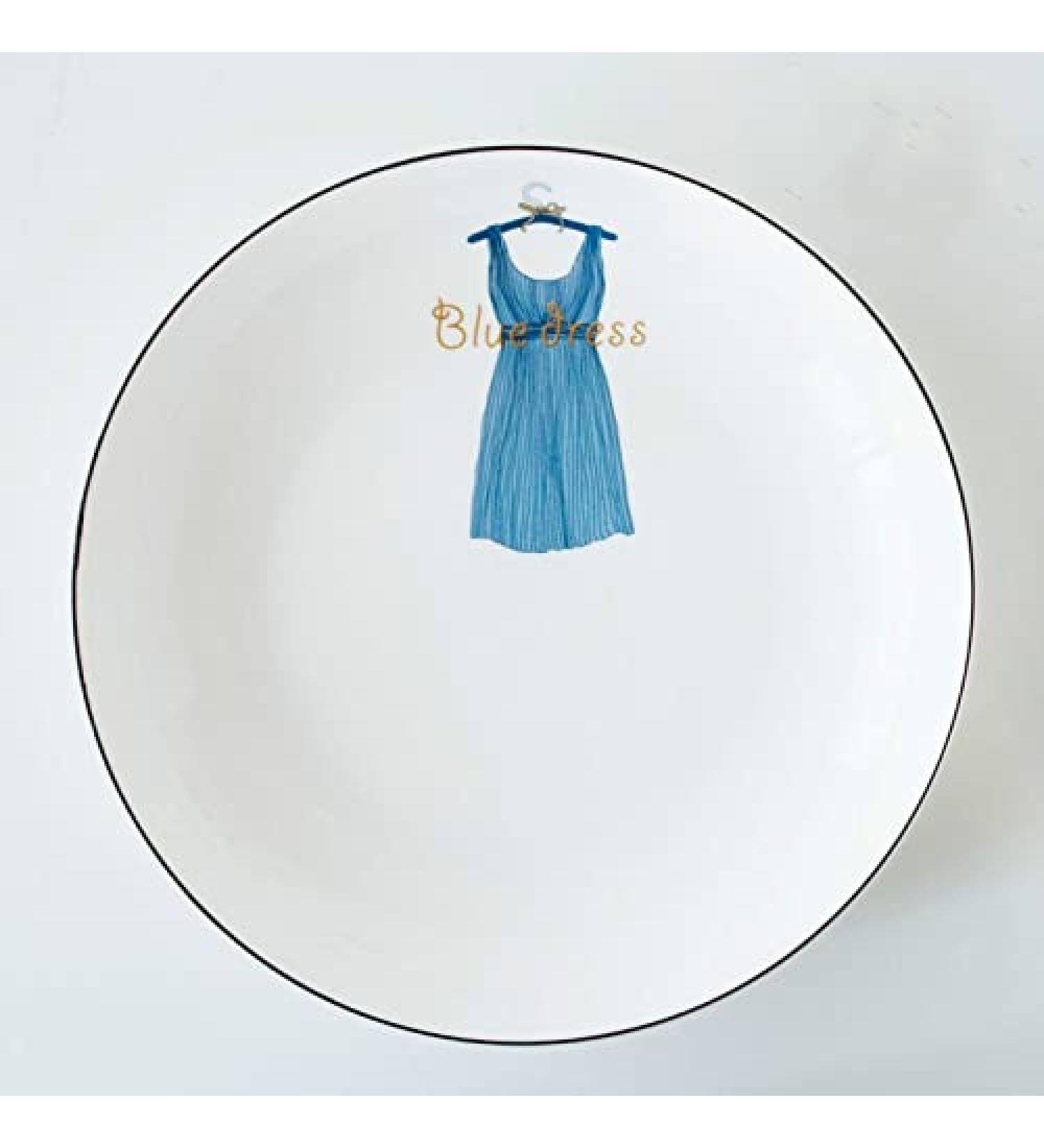 Fruit Bowl Ceramic White Cartoon Deep Dish Fruit Salad Fruit Steak Baked Rice Sushi Plate Dessert Tableware Kitchen Plates Dinnerware Fruit Dish (Color : 1) - Buy Online on GoSupps.com