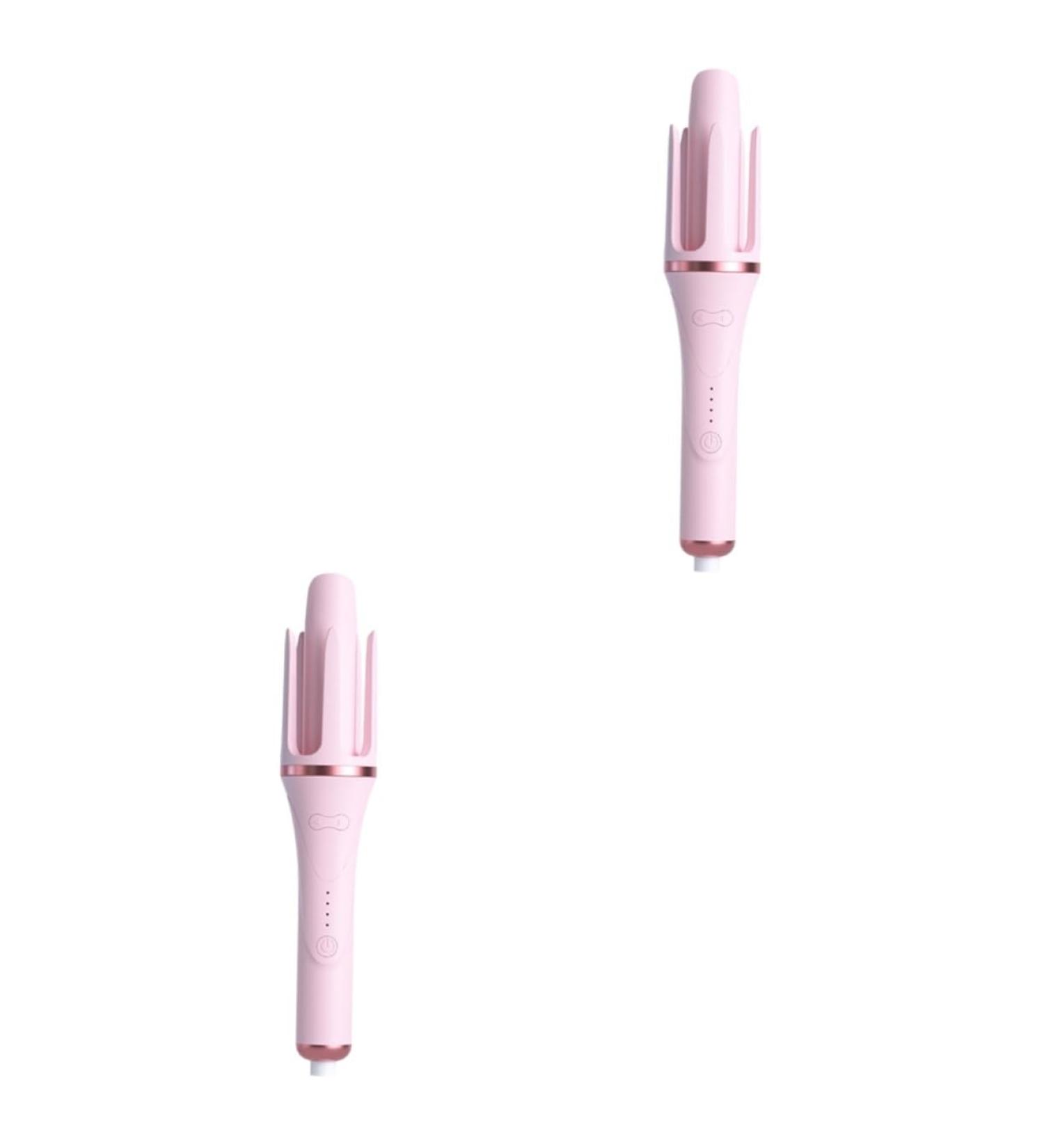 FOMIYES 2pcs Fully Automatic Hair Curling Iron Hair Rollers Tool Pink Nylon 32.50X5.50X5.50CMx2pcs Pinkx2pcs - Buy Online on GoSupps.com