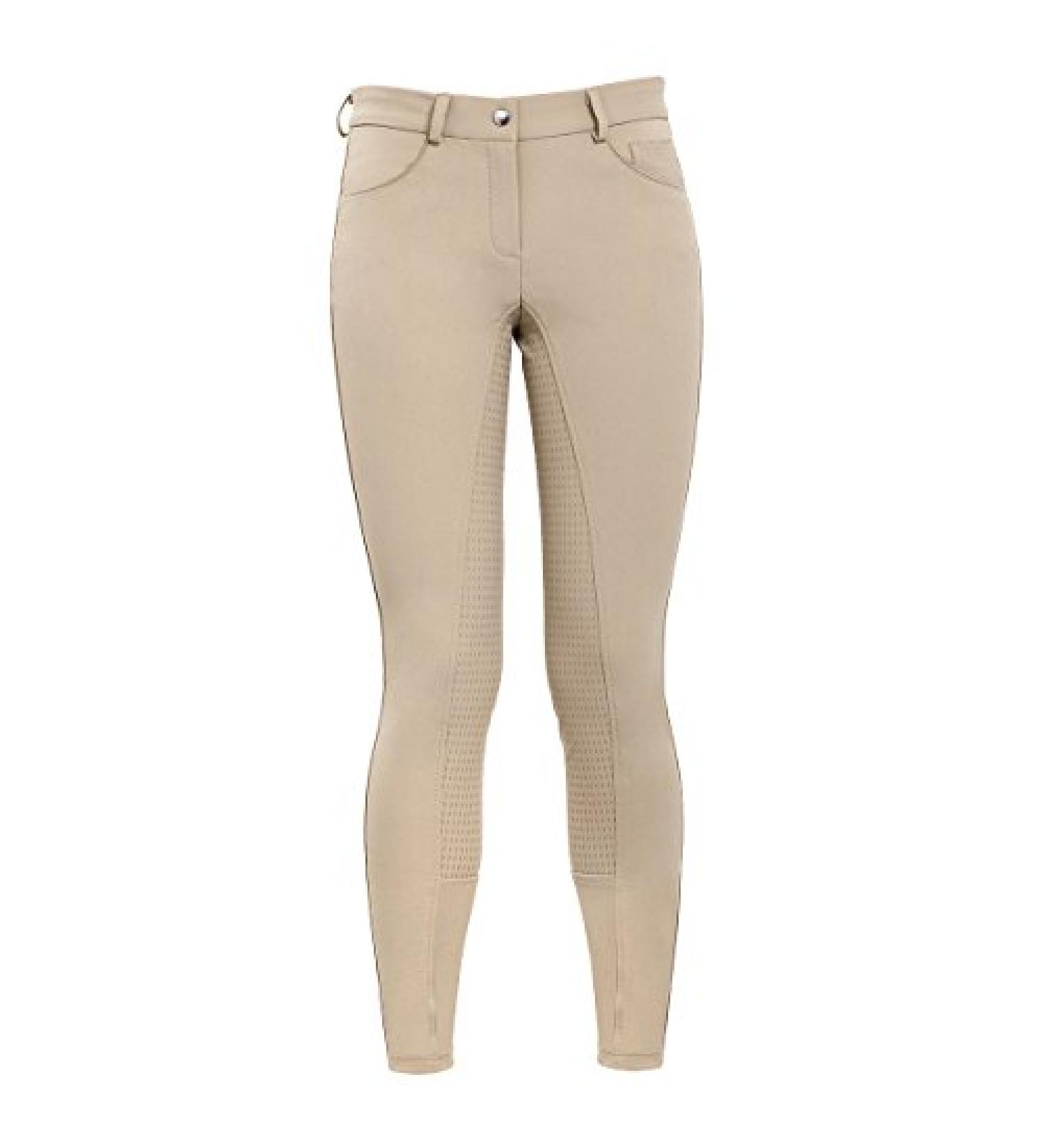 HR Farm Women's Full Seat Silicone Grip Breeches Horse Riding Jodhpurs - Beige (Size 28) - Buy Online on GoSupps.com