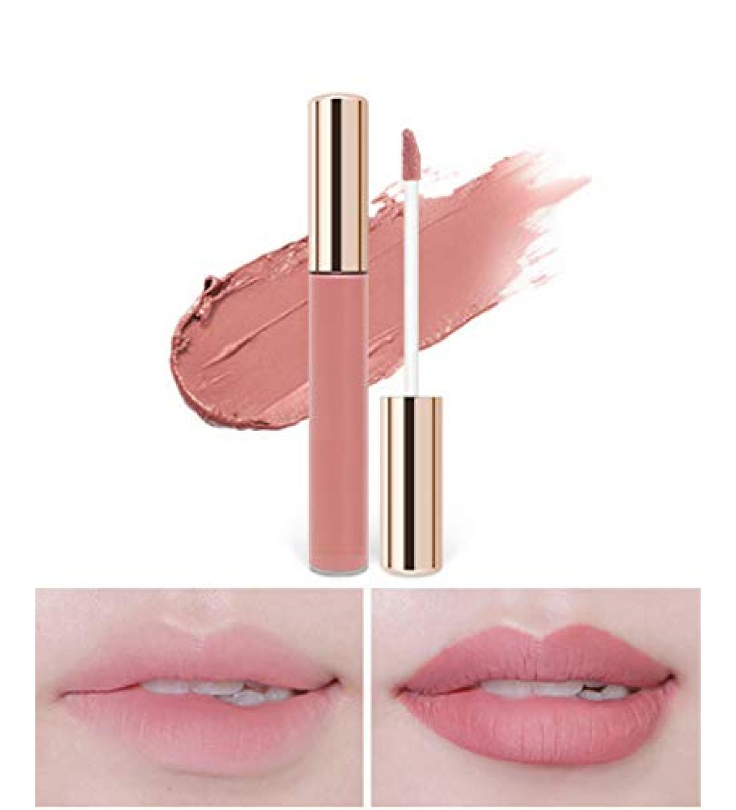 Alluring Long Lasting Liquid Lipstick - Nudy Kiss 01 | All-Day Wear | Shop Now - Buy Online on GoSupps.com
