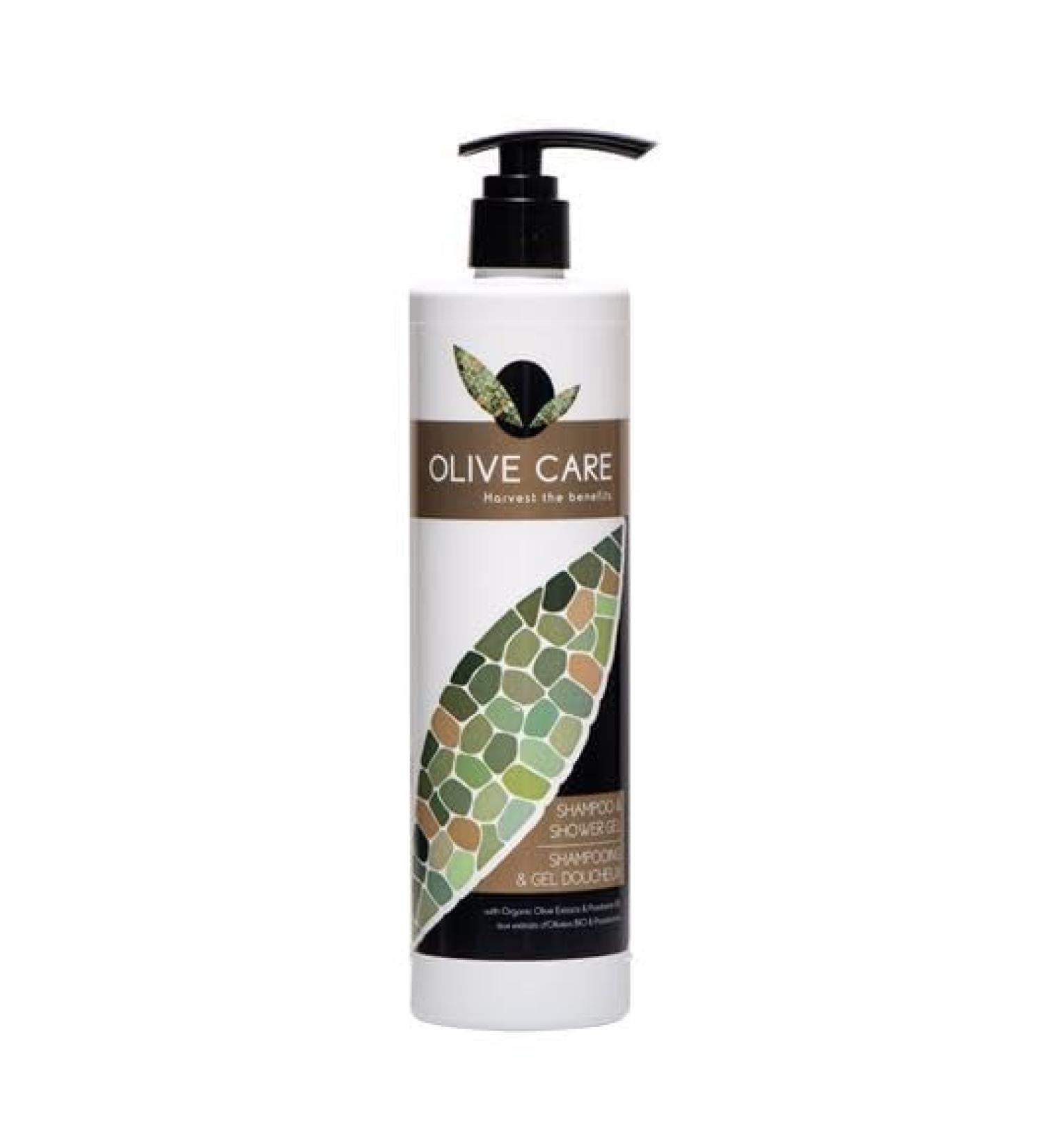 Shampooing et gel douche 2 en 1 pour support magn tique Olive Care 400 ml