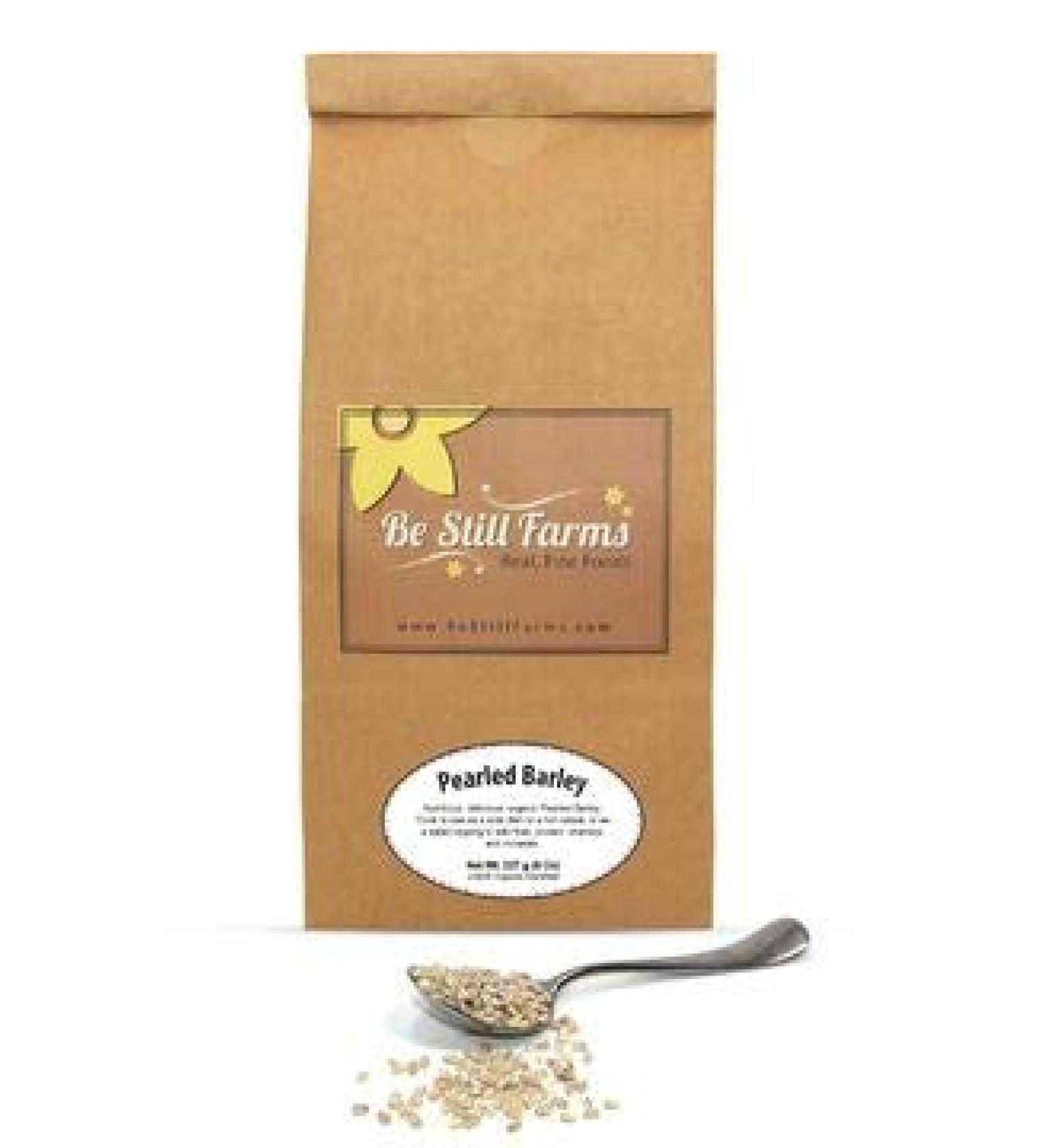 Be Still Farms Organic Pearled Barley (5lb) - Quick Cooking, Gluten-Free Barley Pearl - All Natural Breakfast Foods - Healthy Diet 5 Pound Pack - Buy Online on GoSupps.com