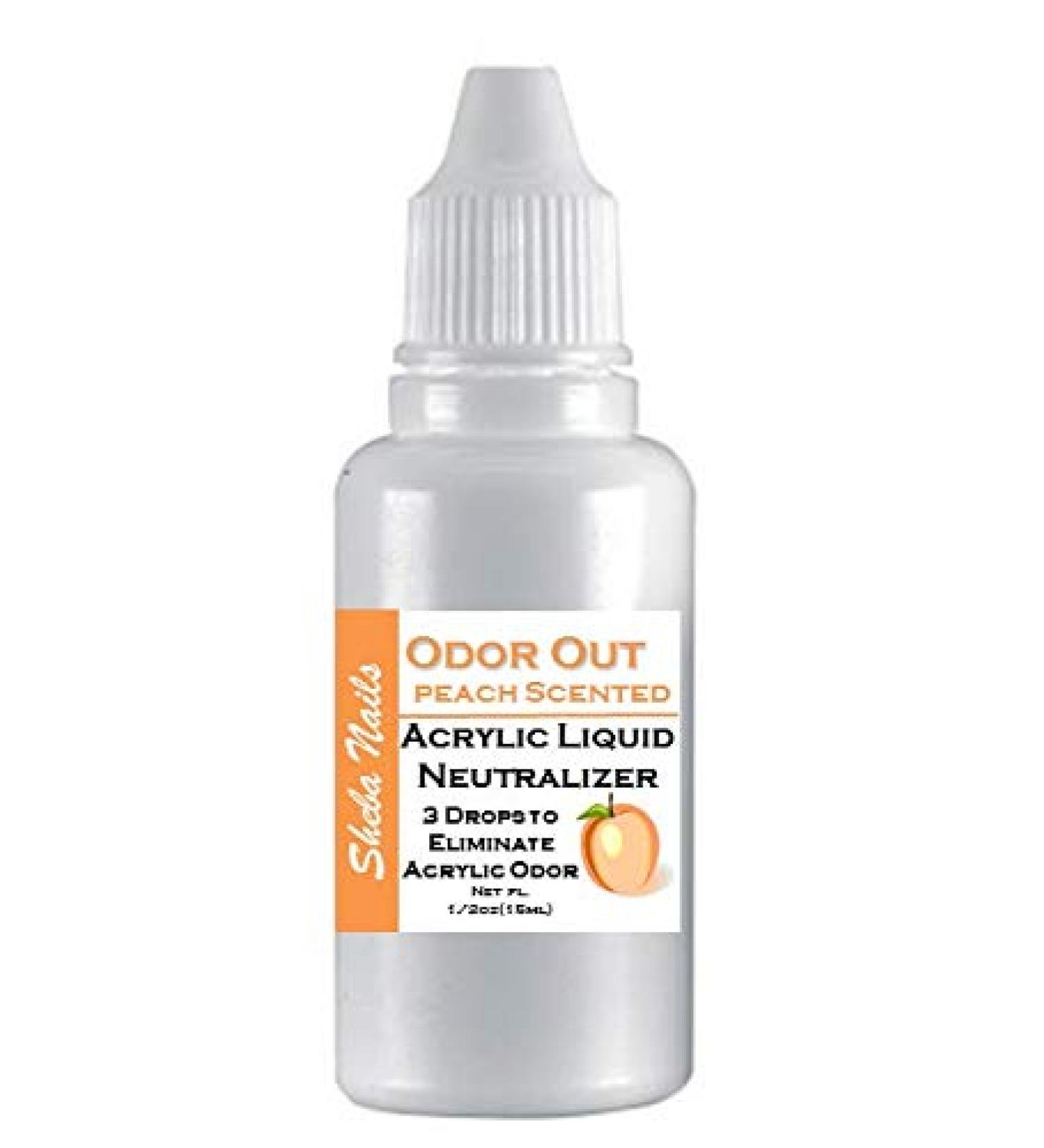 SHEBA NAILS Odor Out Acrylic Liquid Neutralizer 1/2oz - Peach Scent - Reduces Monomer Odor for Nail Enthusiasts | International Shipping Available - Buy Online on GoSupps.com