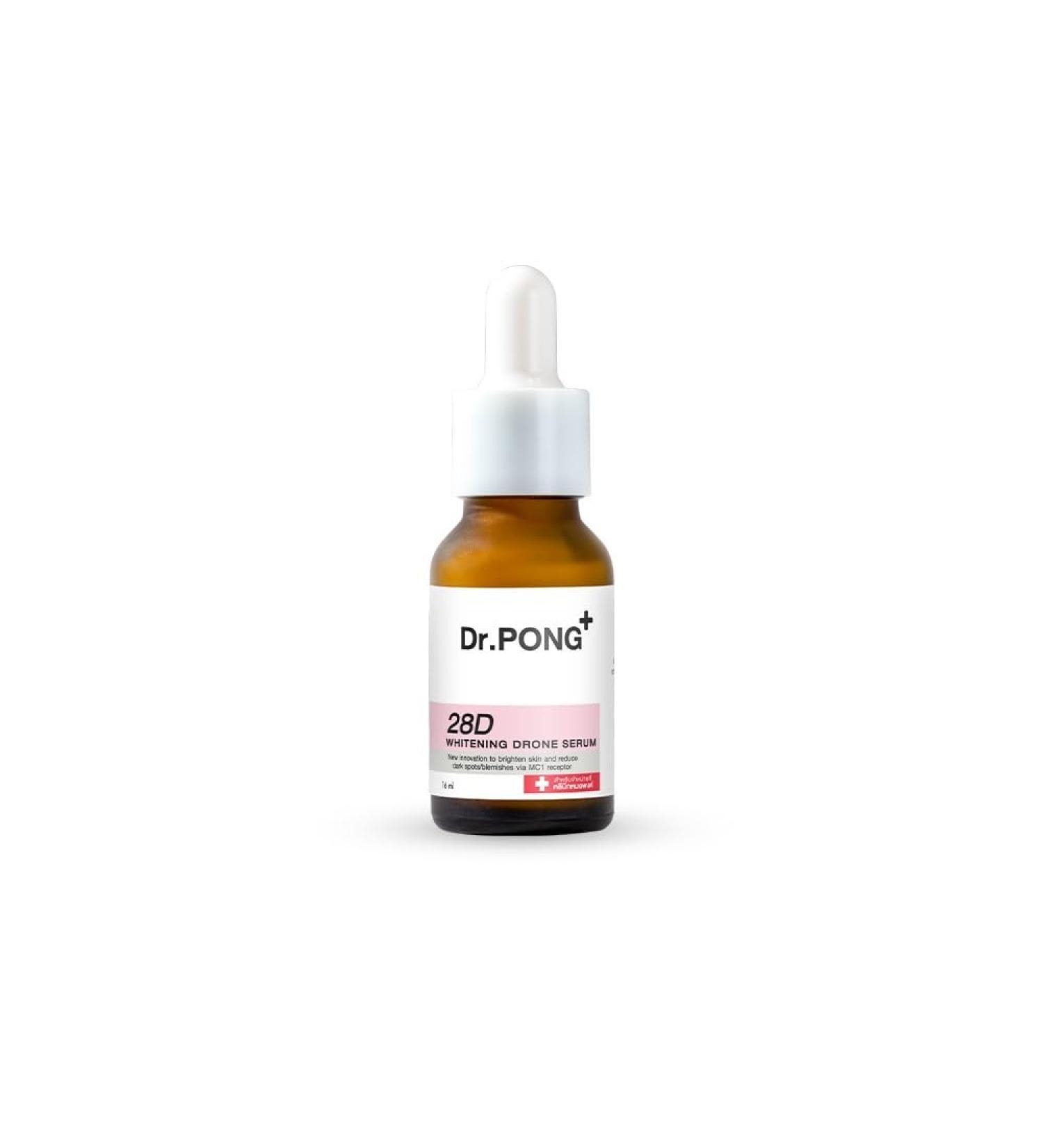 Buy Dr.PONG 28D Drone Serum - Vitamin C & Arbutin 16ml | Brightening & Anti-Aging Skincare - Buy Online on GoSupps.com