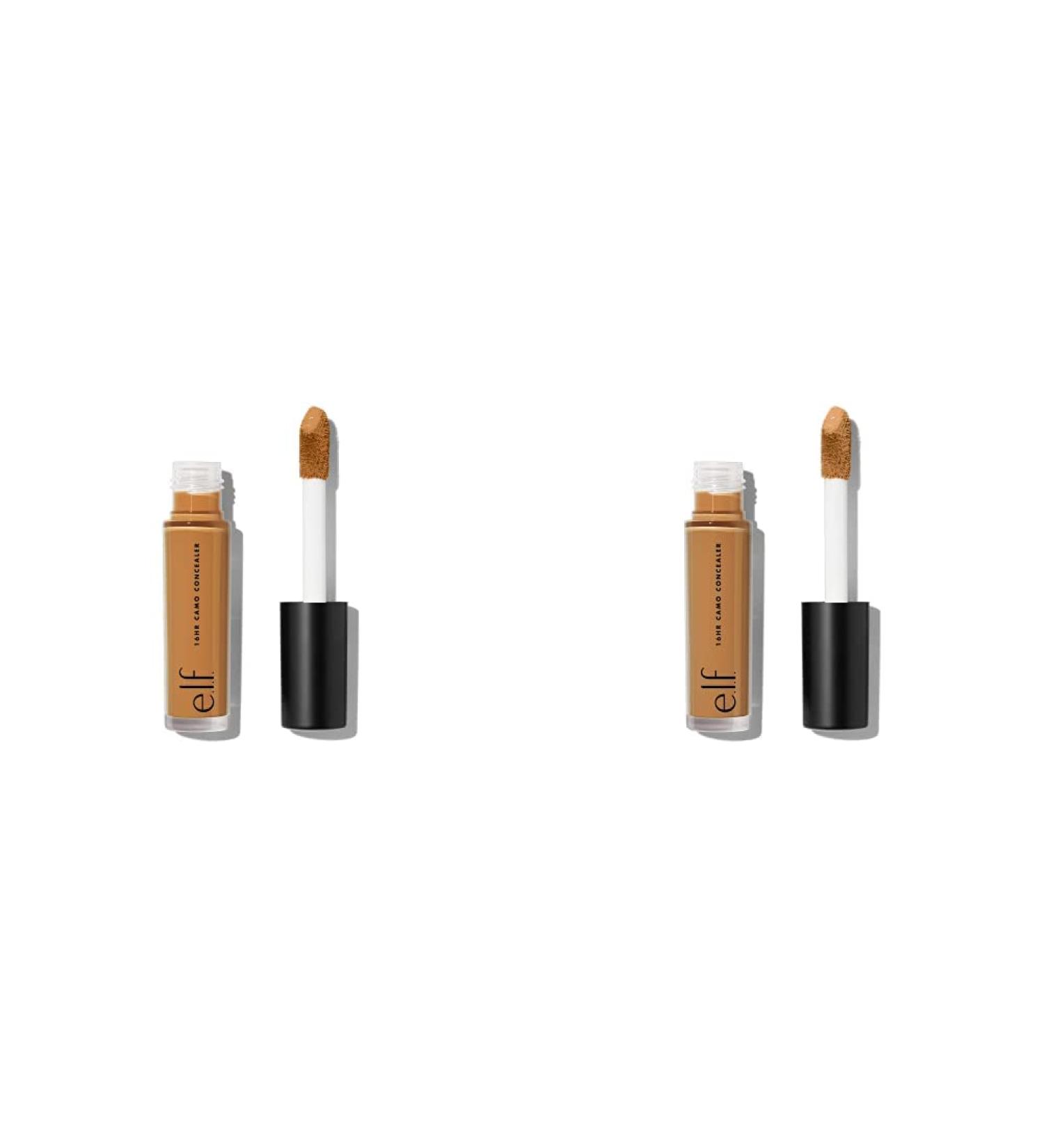 e.l.f. 16HR Camo Concealer Full Coverage & Highly Pigmented Matte Finish Deep Chestnut 0.203 Fl and e.l.f. 16HR Camo Concealer Full Coverage & Highly Pigmented Matte Finish Deep Olive
