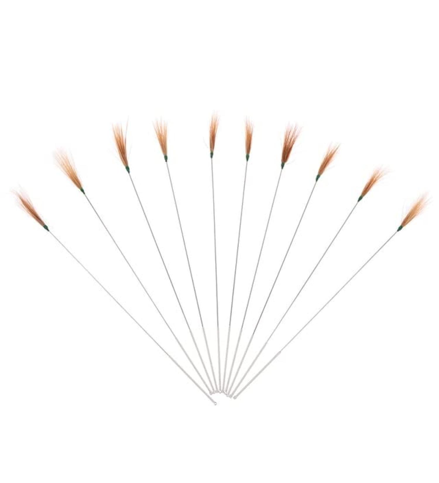 10Pcs Goose Feather Earpick Wax Remover Curette - Bamboo Handle Ear Cleaning Tools - Health Care (Color CC) - Buy Online on GoSupps.com