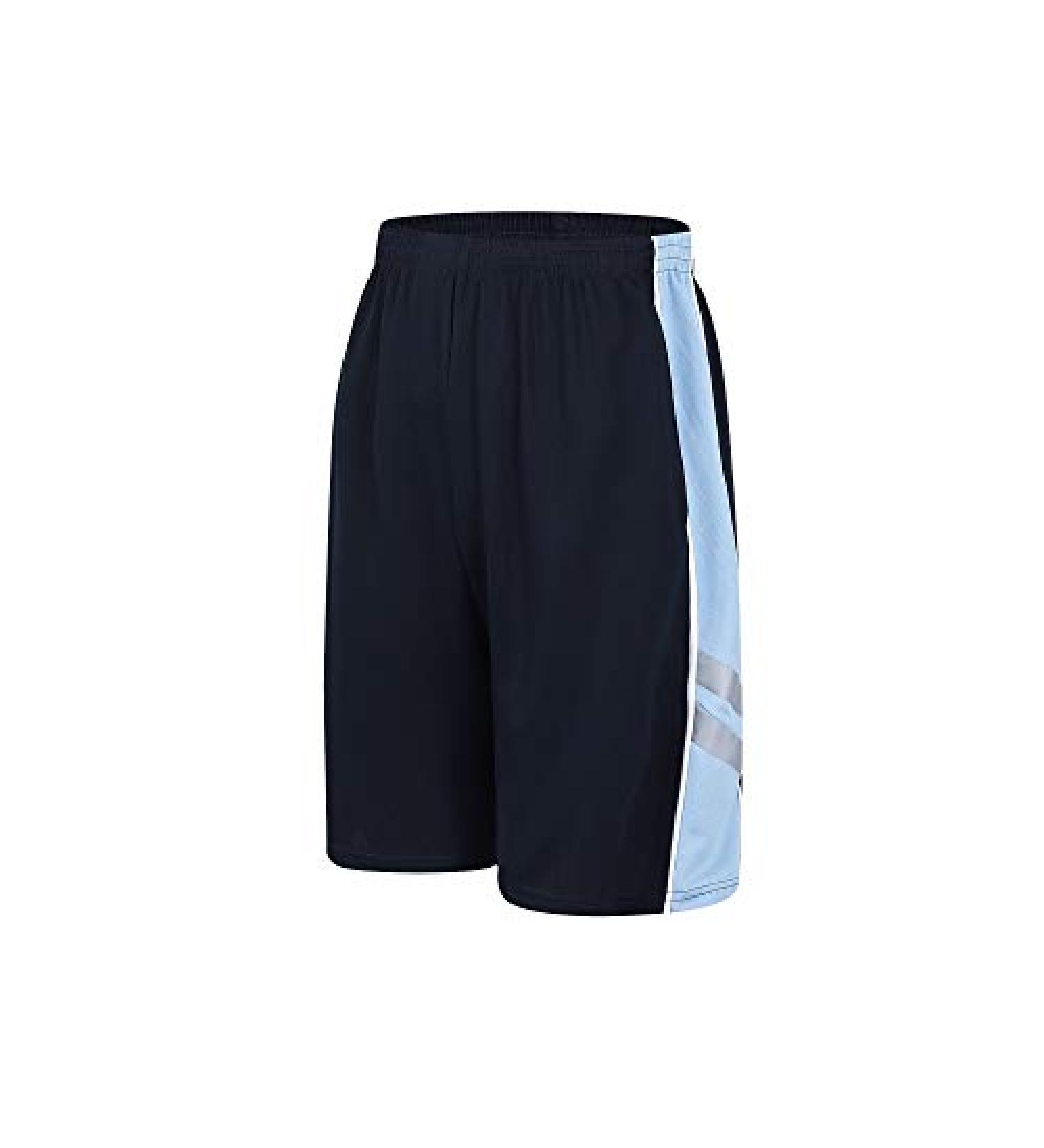 urbciety Men's 12'' Athletic Gym Shorts with Pockets - Navy Sky - Size X-Large - Buy Online on GoSupps.com