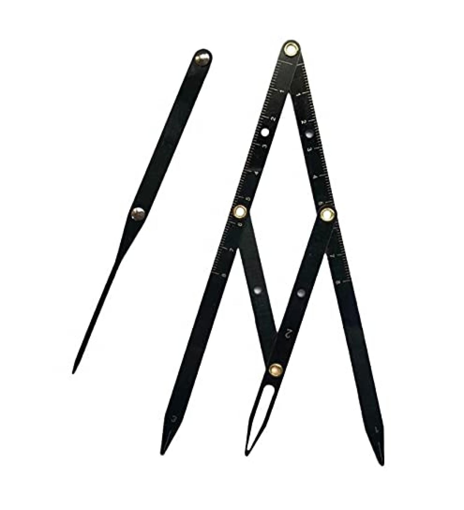 Compass Permanent Makeup Microblading Golden Ratio Ruler - Precision Black Tool for Flawless Brows - Buy Online on GoSupps.com