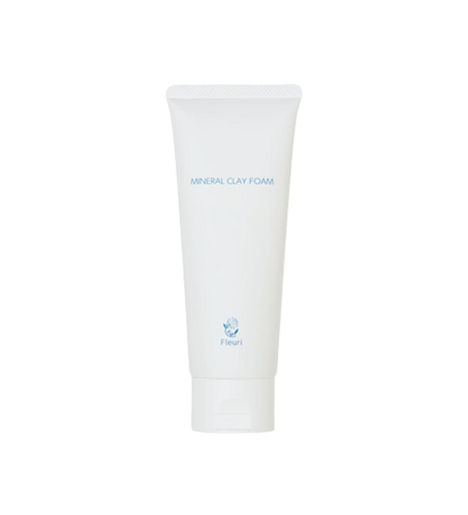 Fleuri - Mineral Clay Foam - Gentle Face Cleanser Face Wash Daily Facial Cleanser for Sensitive Skin Moisturizing Face Wash for Normal to Dry Skin Made in Japan 3.5 fl oz 100g - Buy Online on GoSupps.com